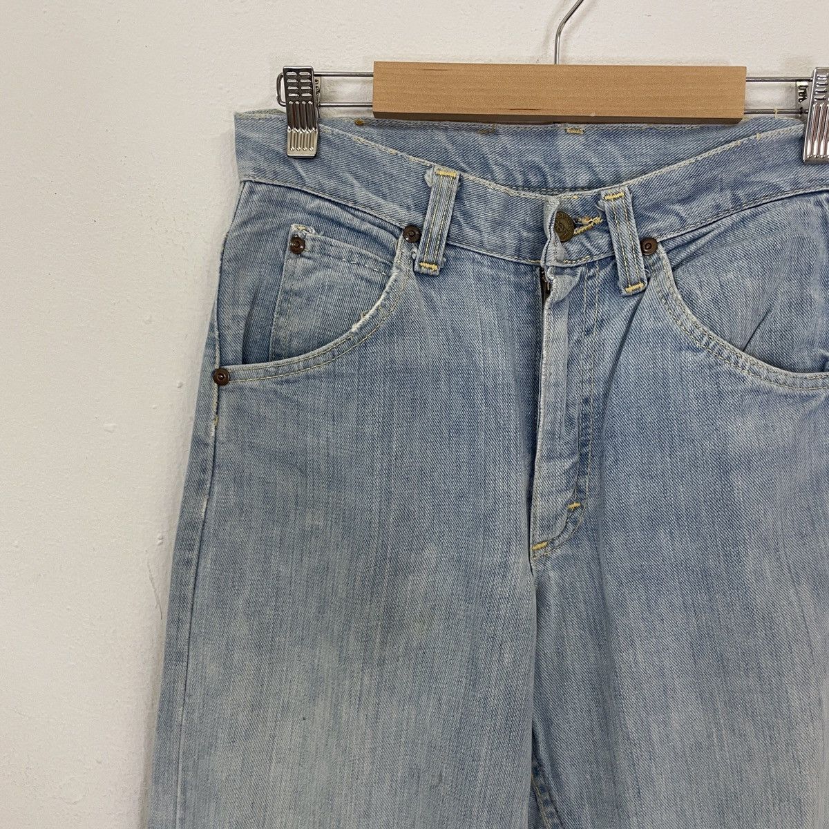 Lee Vintage 90s Lee Distressed Denim Pants Size US 28 / EU 44 - 3 Thumbnail