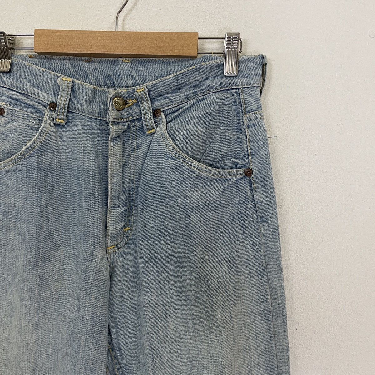 Lee Vintage 90s Lee Distressed Denim Pants Size US 28 / EU 44 - 2 Thumbnail
