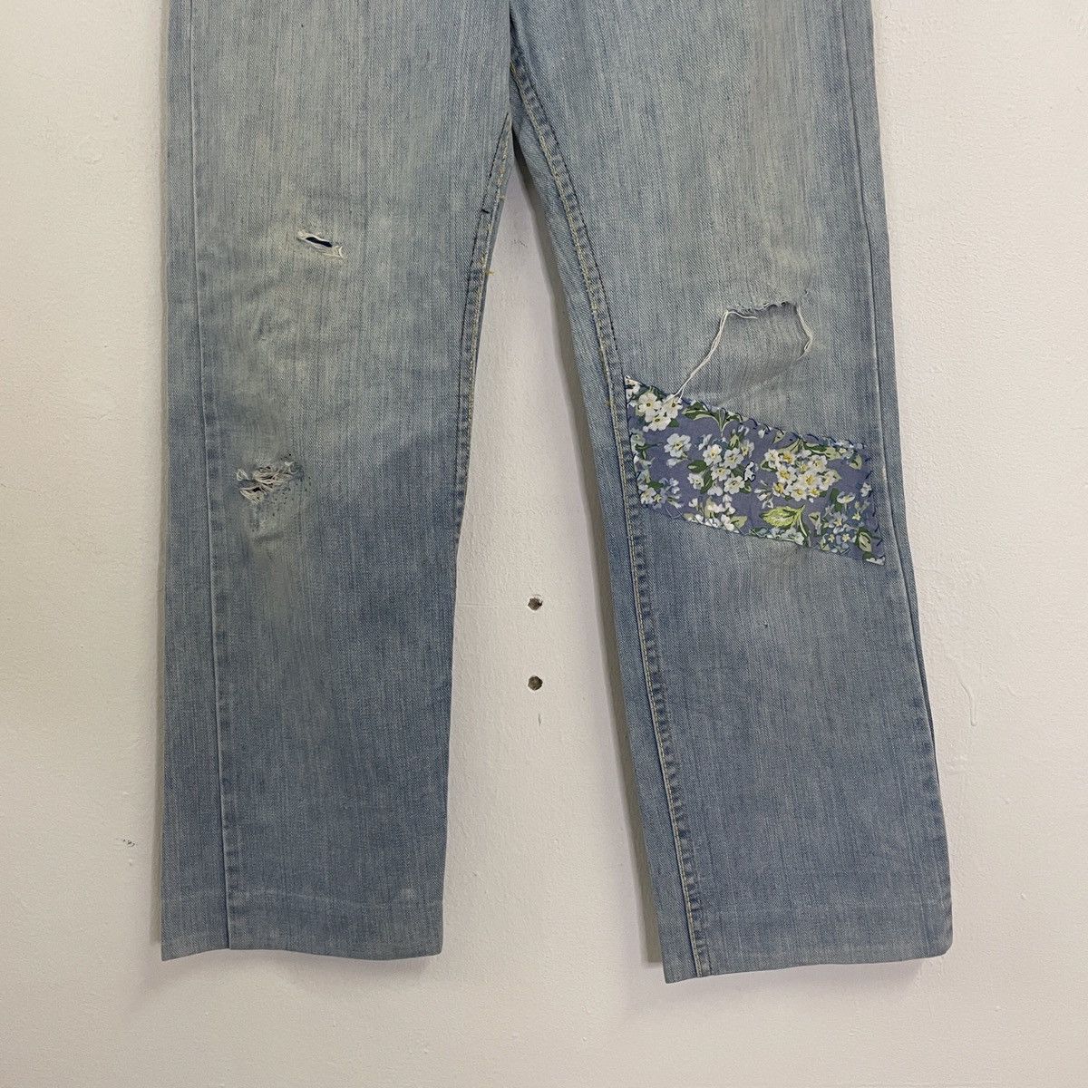 Lee Vintage 90s Lee Distressed Denim Pants Size US 28 / EU 44 - 4 Thumbnail