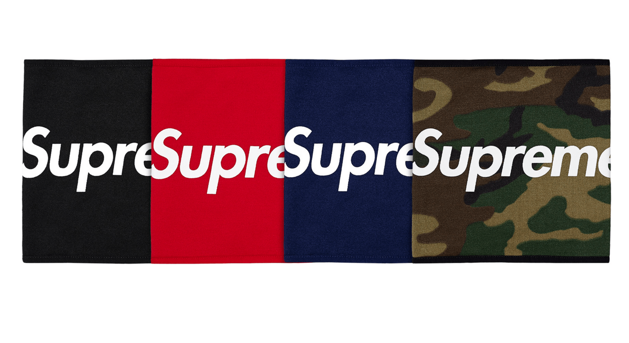Supreme Fleece Neck Gaiter Black Grailed