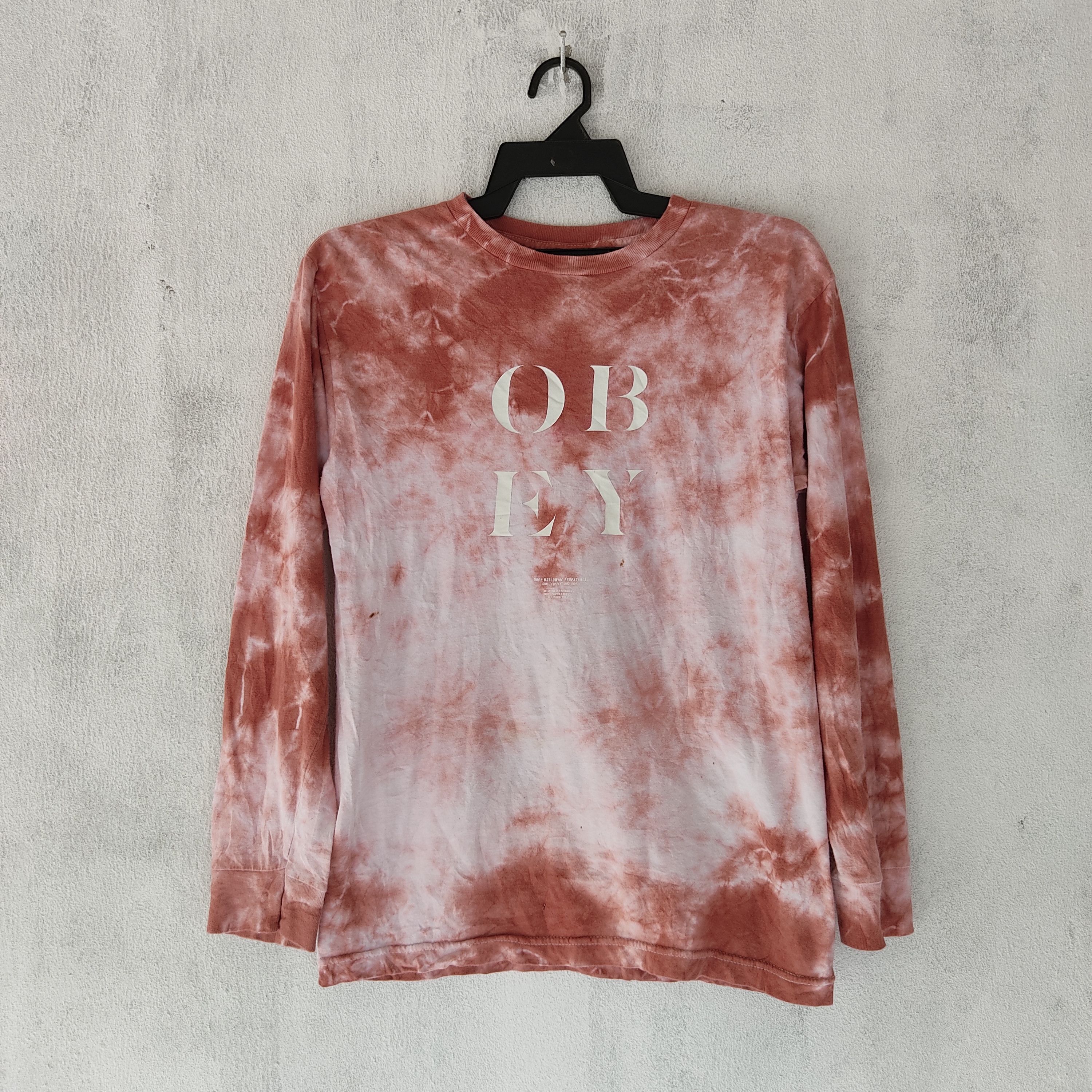 Obey Obey Worldwide Propaganda Tye Dye Long Sleeve Size US S / EU 44-46 / 1 - 1 Thumbnail