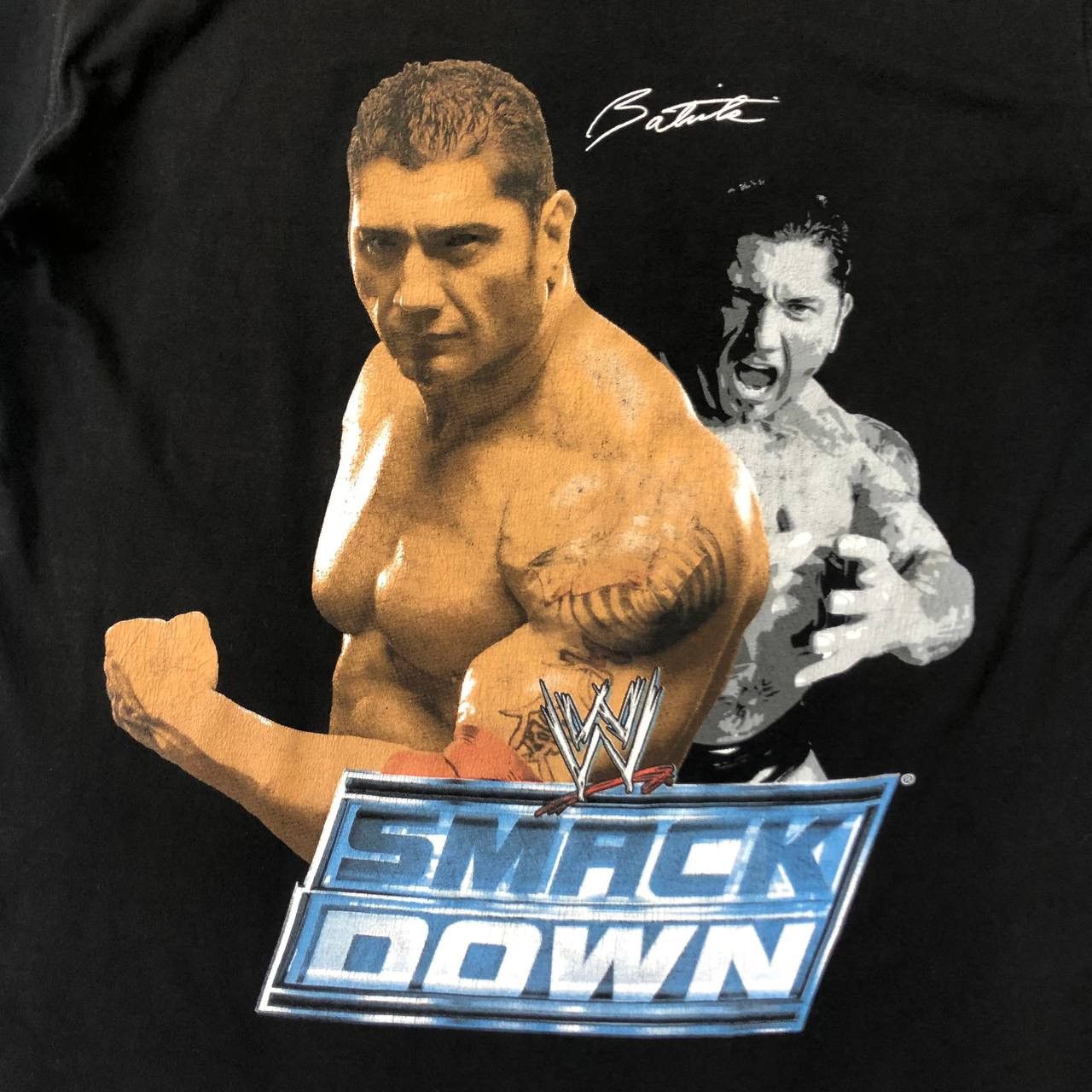 WWE Vintage 2008 WWE Smack Down Batista T Shirt Black Size S Size US S / EU 44-46 / 1 - 6 Thumbnail