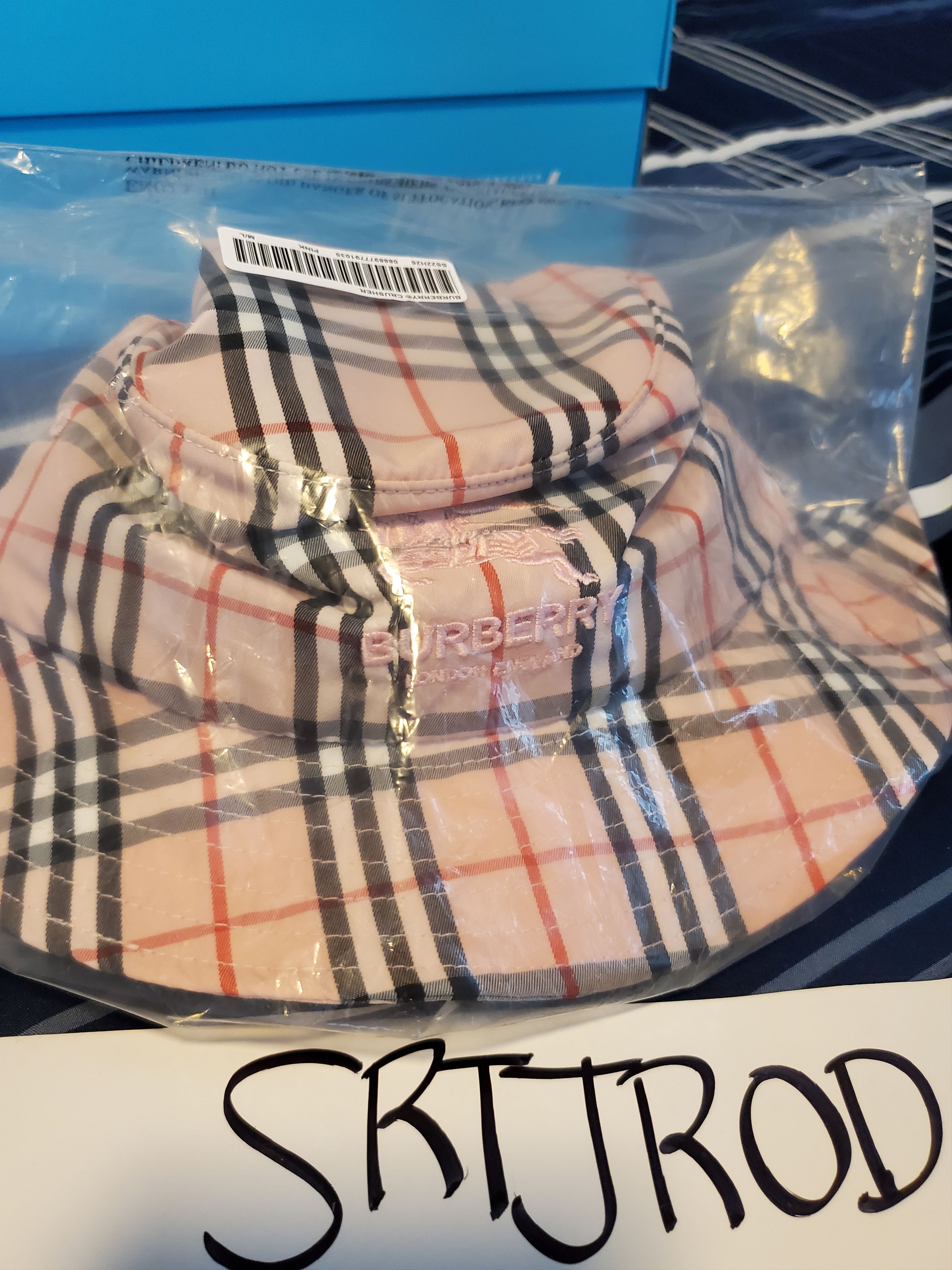 SUPREME BURBERRY バケットハット M/L Supreme×BURBERRY Crusherチェックハット ベージュ サイズ M/L