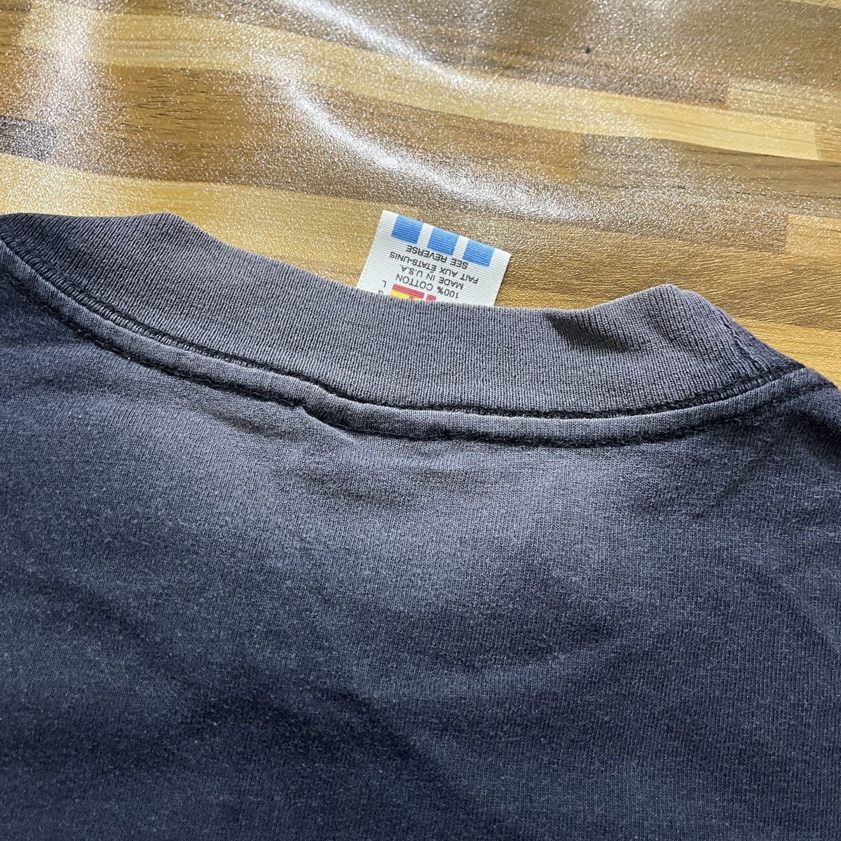 Adidas × Vintage Vintage 1980s Adidas Trefoil TShirt Single Stitch Size US L / EU 52-54 / 3 - 11 Thumbnail