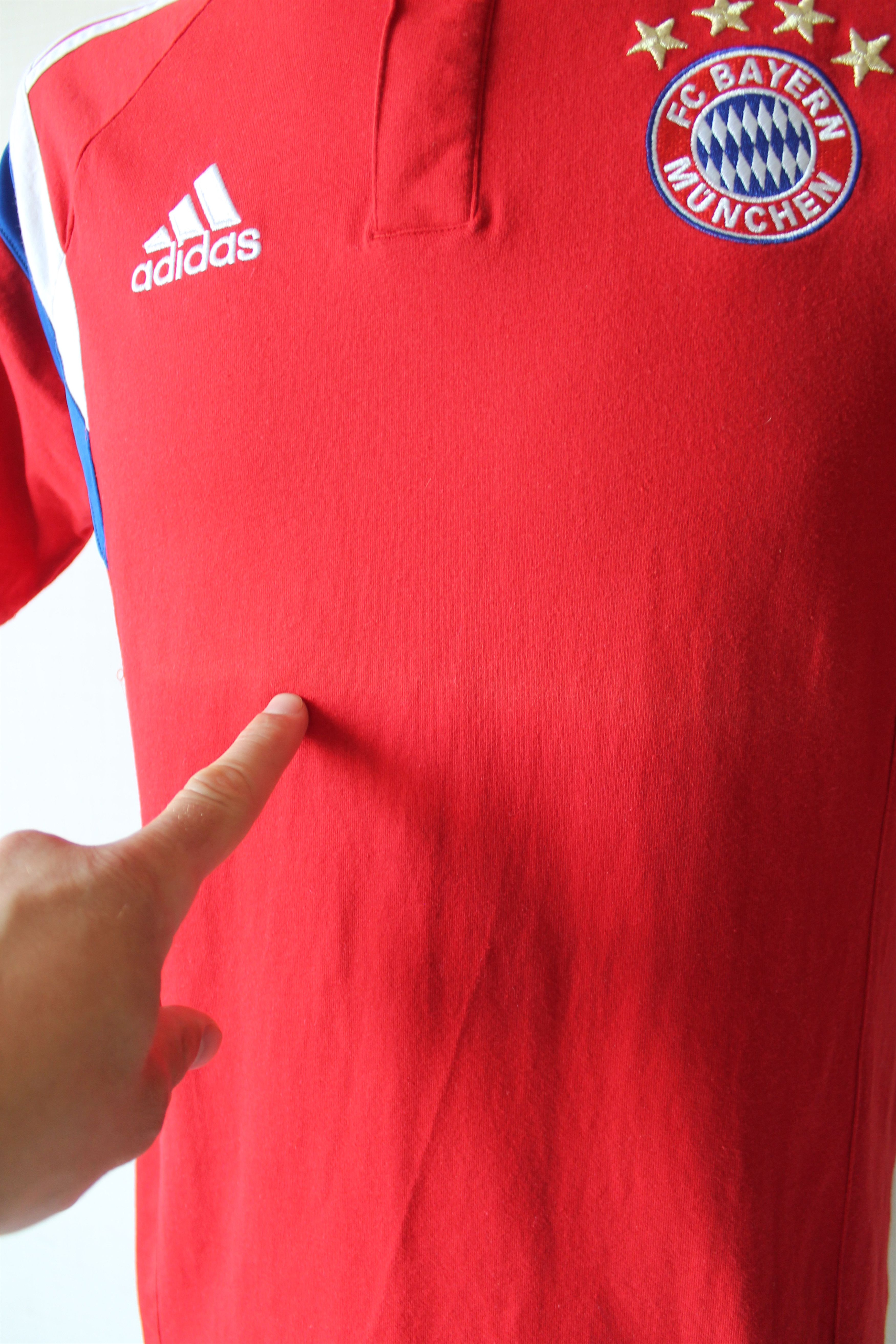 Adidas 2014 Bayern Munich Training Cotton Polo Shirt Munchen Size US S / EU 44-46 / 1 - 3 Thumbnail