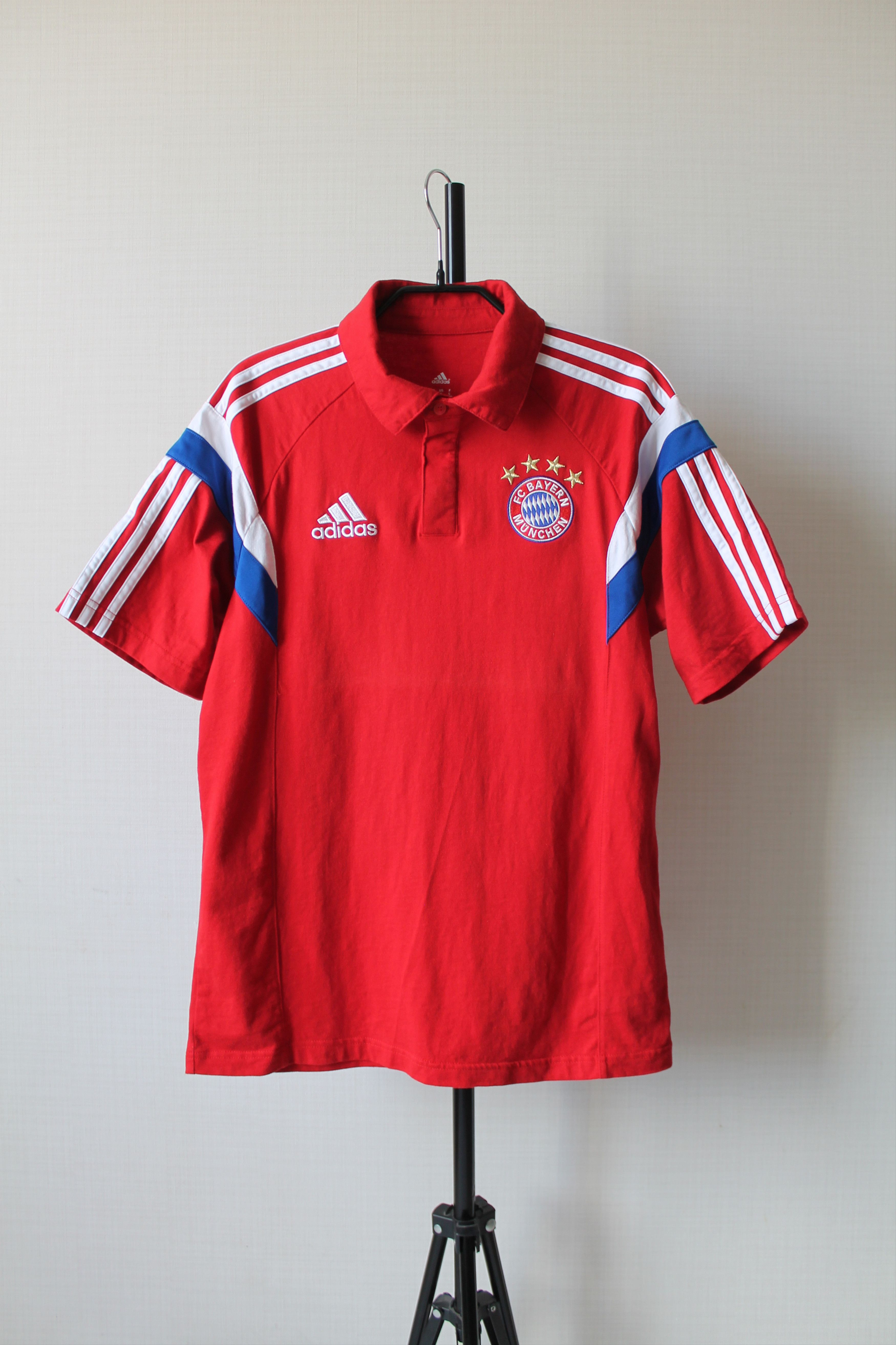 Adidas 2014 Bayern Munich Training Cotton Polo Shirt Munchen Size US S / EU 44-46 / 1 - 7 Thumbnail