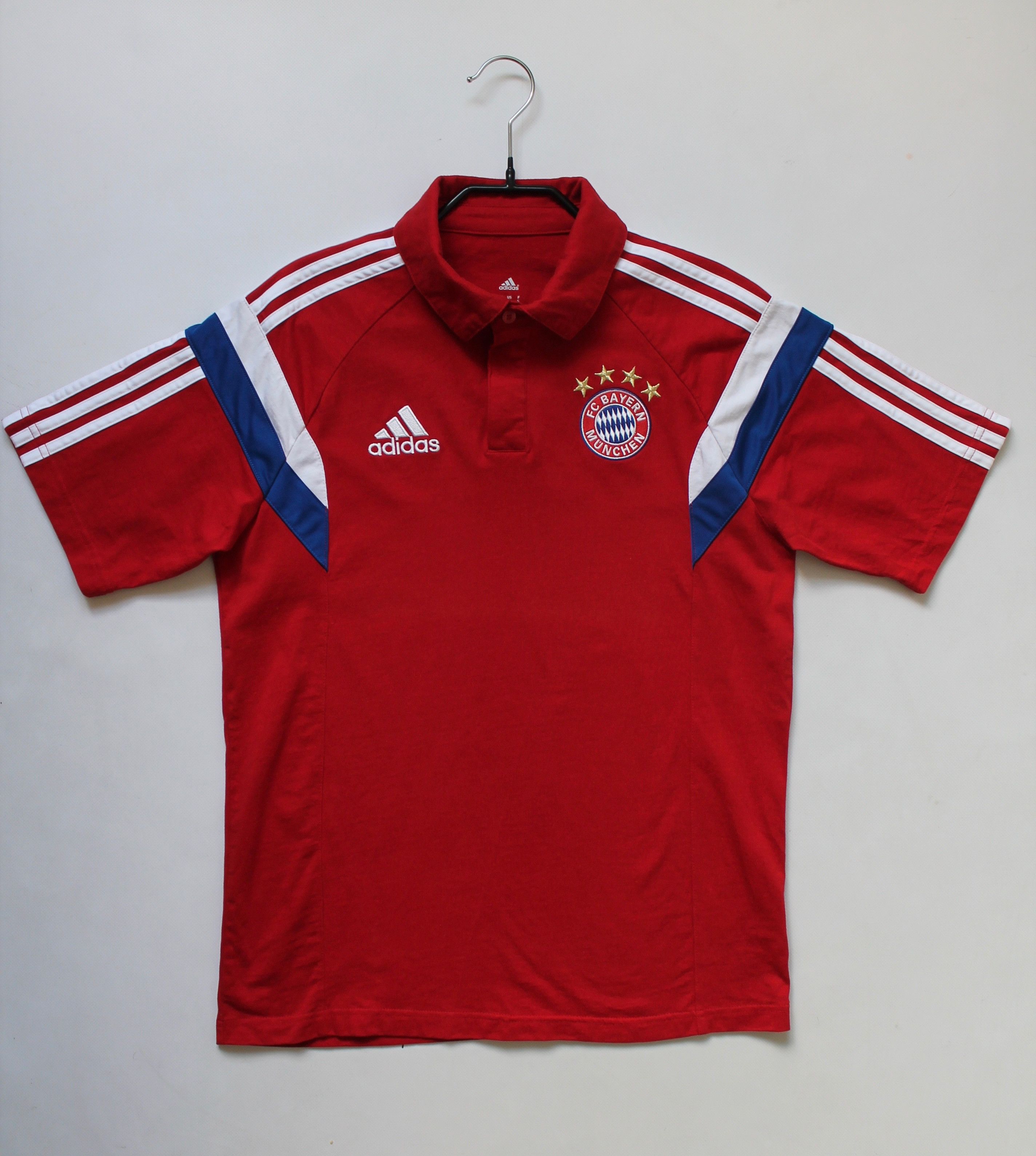 Adidas 2014 Bayern Munich Training Cotton Polo Shirt Munchen Size US S / EU 44-46 / 1 - 10 Thumbnail