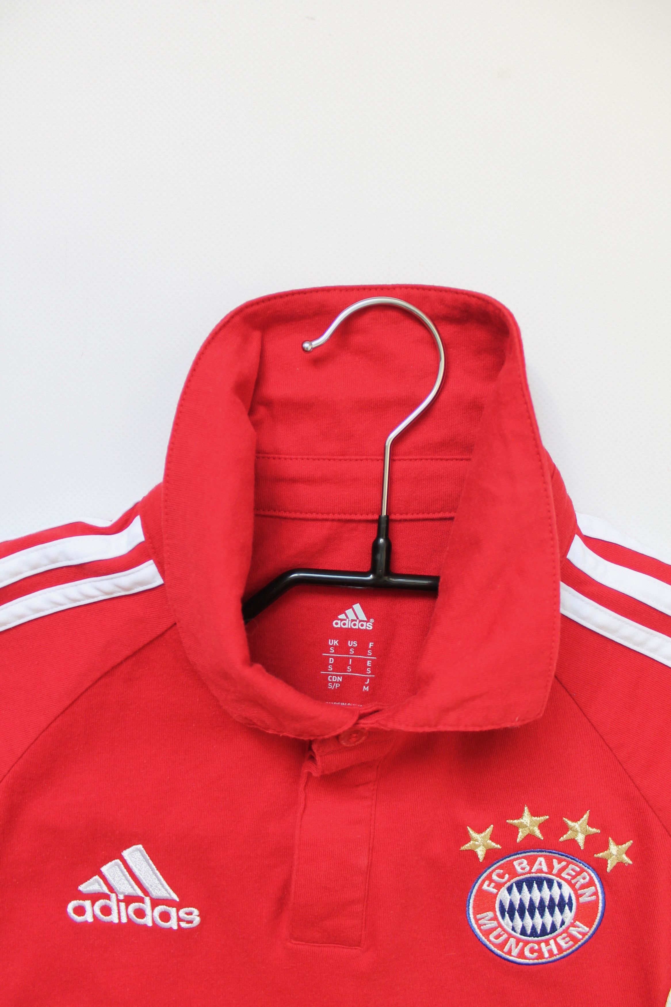 Adidas 2014 Bayern Munich Training Cotton Polo Shirt Munchen Size US S / EU 44-46 / 1 - 11 Thumbnail
