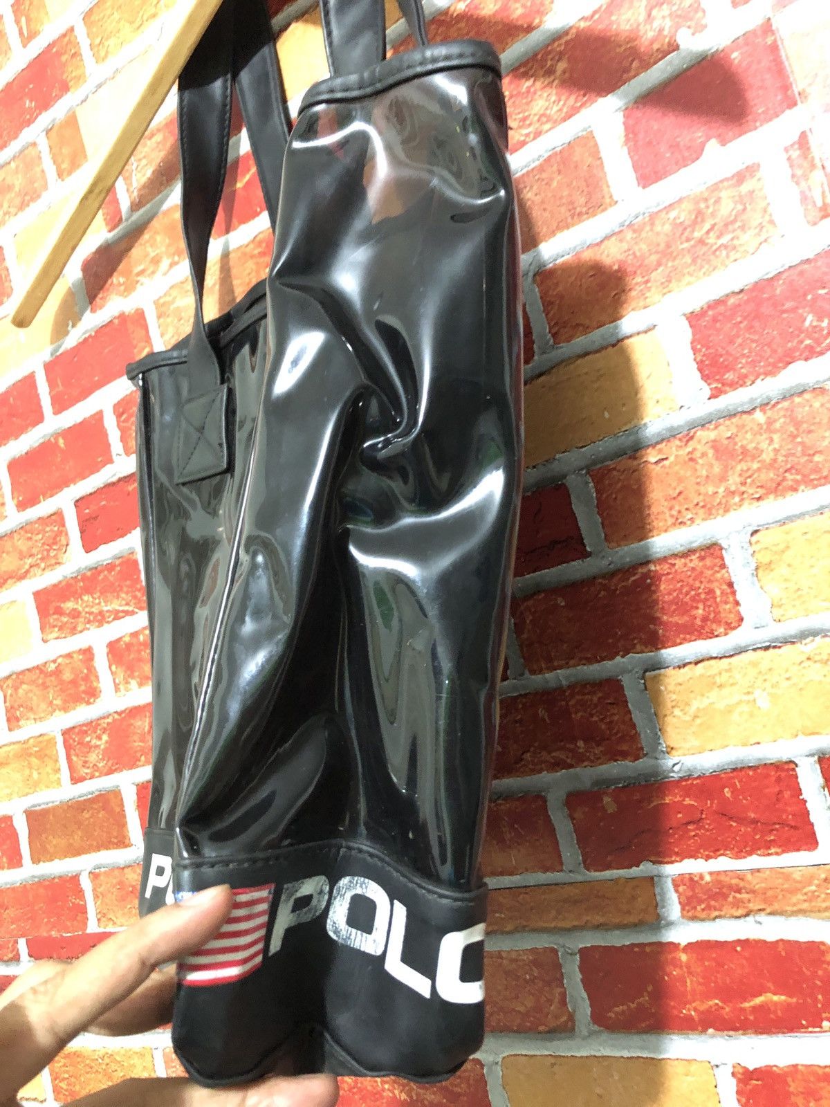 Vintage Vintage Polo Sport Ralph Lauren Clear Black Tote Bag Size ONE SIZE - 6 Thumbnail