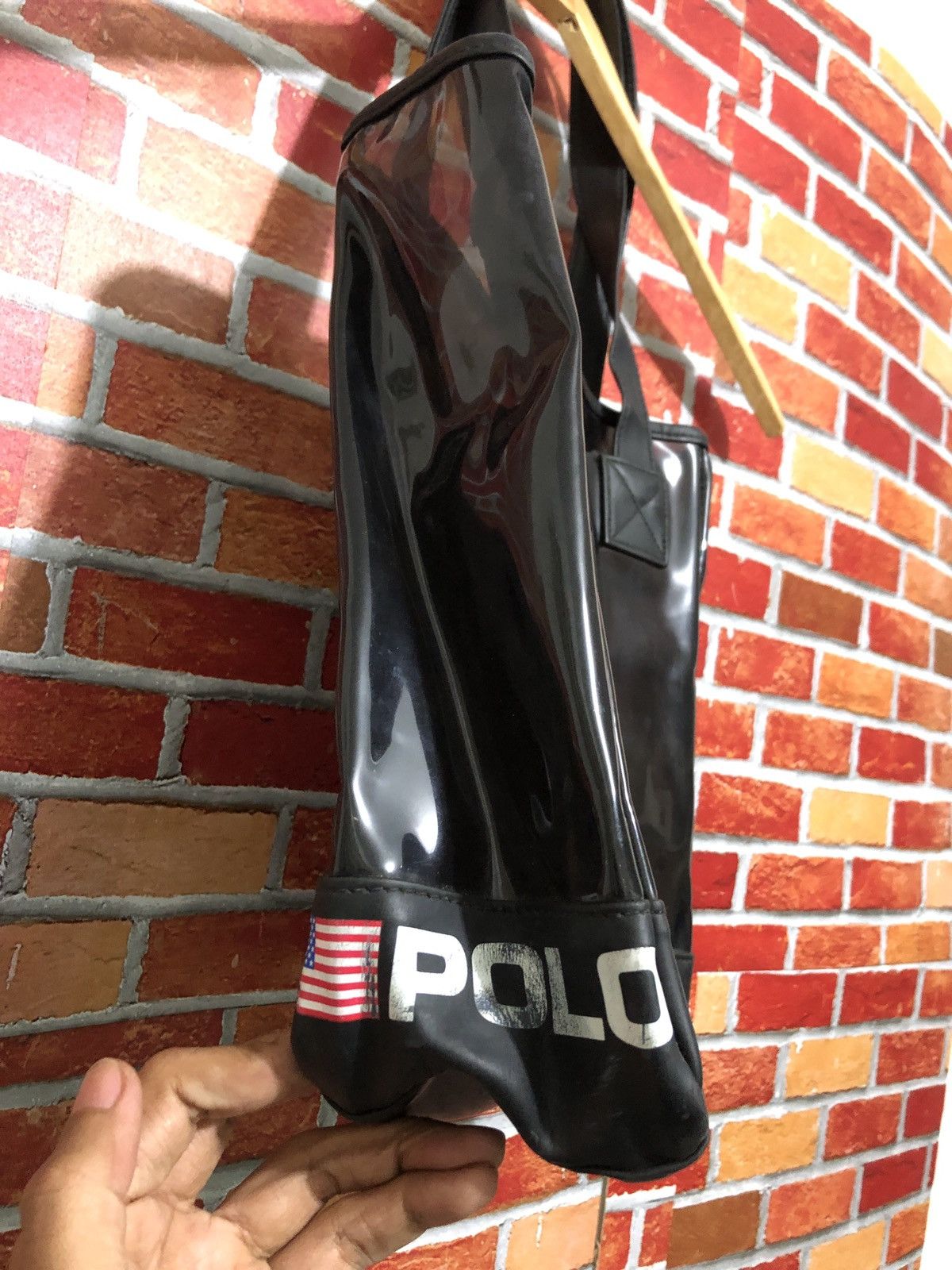 Vintage Vintage Polo Sport Ralph Lauren Clear Black Tote Bag Size ONE SIZE - 5 Thumbnail