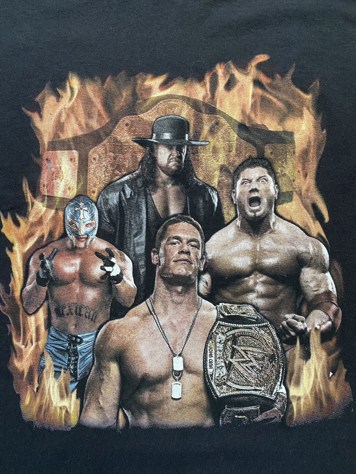 WWE Vintage The Undertaker T Shirt Tee Cena Rey Misterio Batista Size US L / EU 52-54 / 3 - 3 Thumbnail