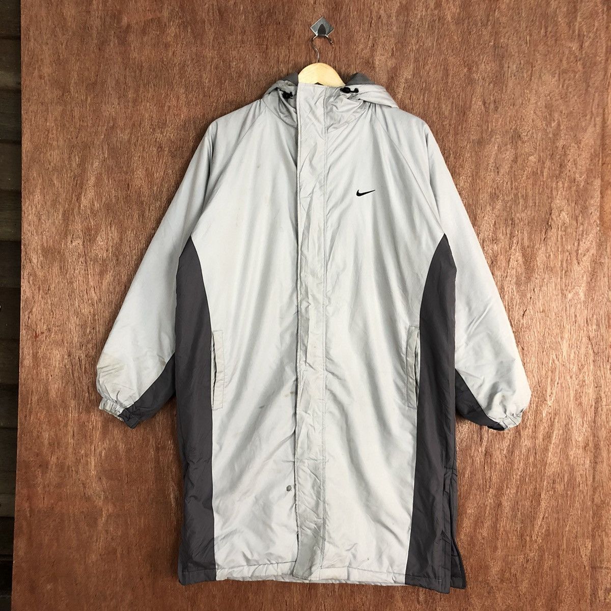 Nike Nike Grey Small Logo long Jacket winter season #H211 Size US M / EU 48-50 / 2 - 3 Thumbnail