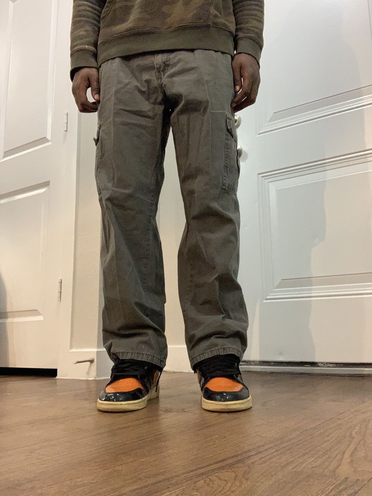 Japanese Brand Vintage Grey Wrangler Cargo Pants Size US 36 / EU 52 - 4 Thumbnail