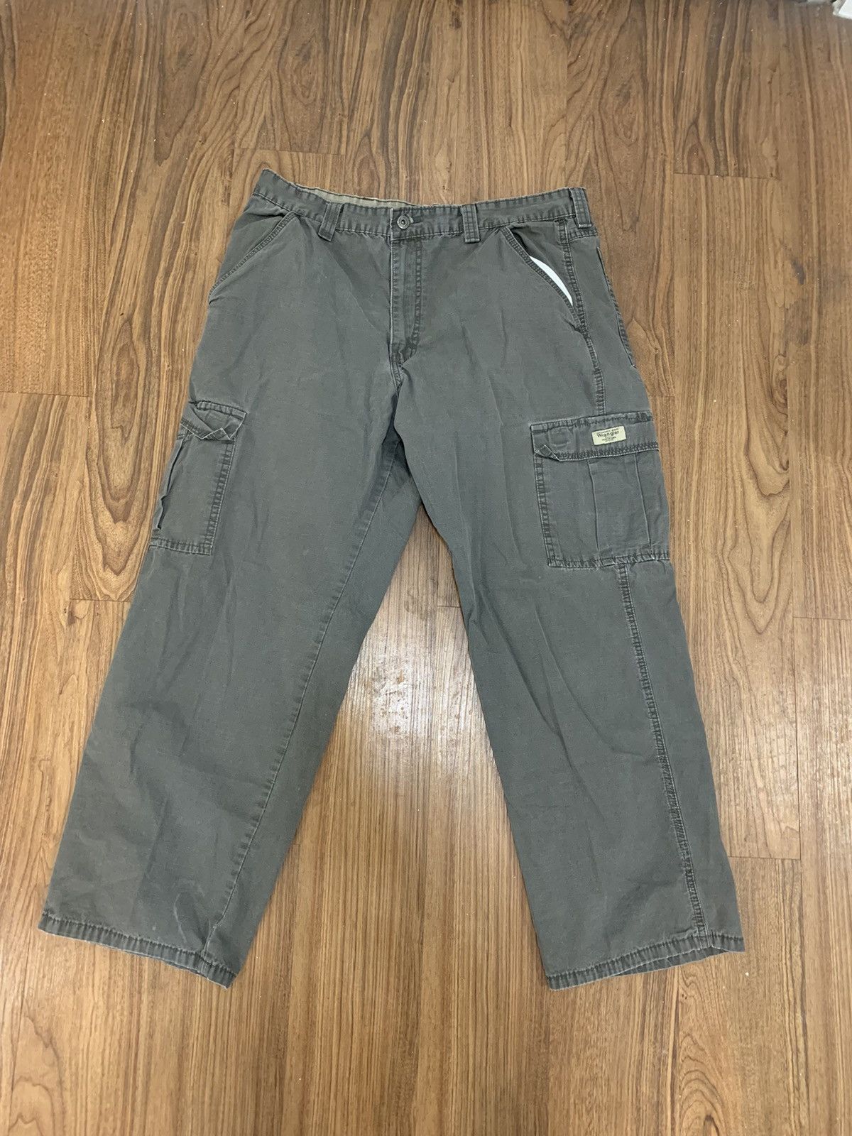 Japanese Brand Vintage Grey Wrangler Cargo Pants Size US 36 / EU 52 - 3 Thumbnail