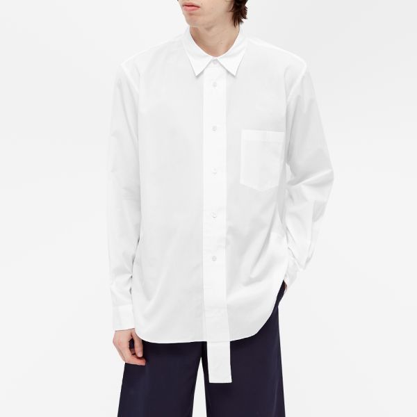 Long Placket Shirt White