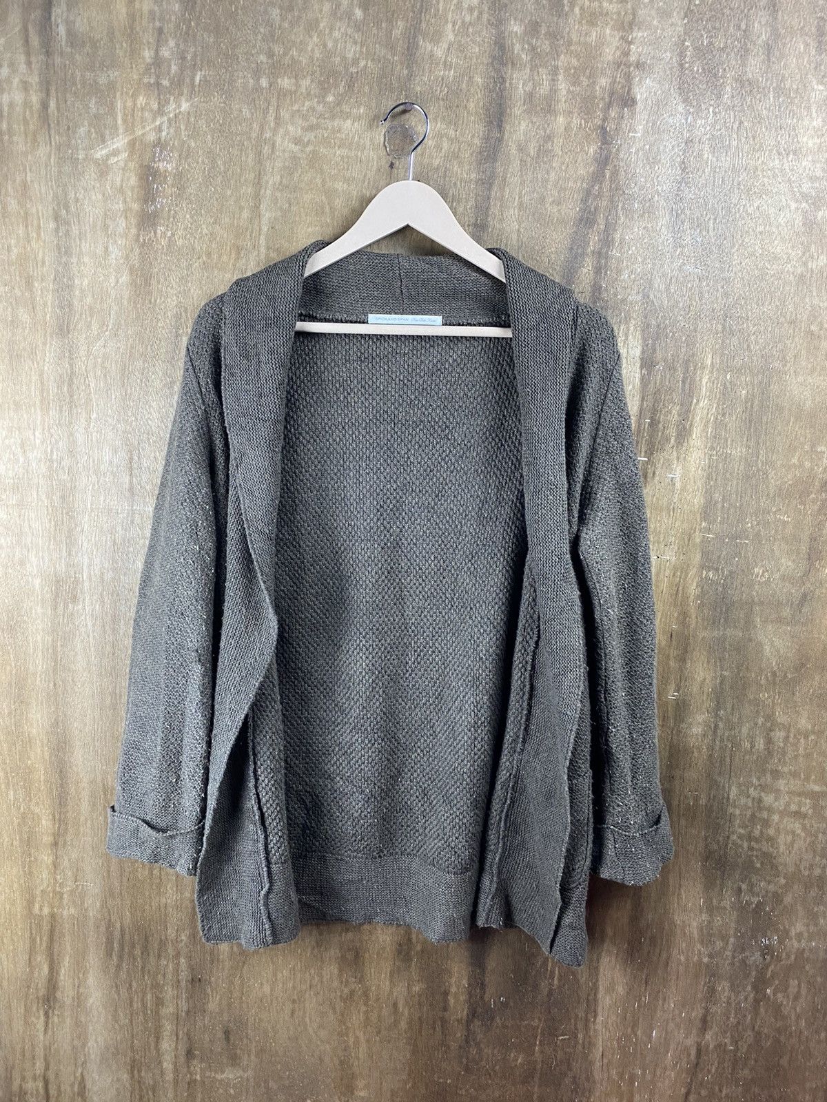 Aran Isles Knitwear Spick & Span brown cardigan japan Knitwear #Z077 Size US M / EU 48-50 / 2 - 1 Thumbnail