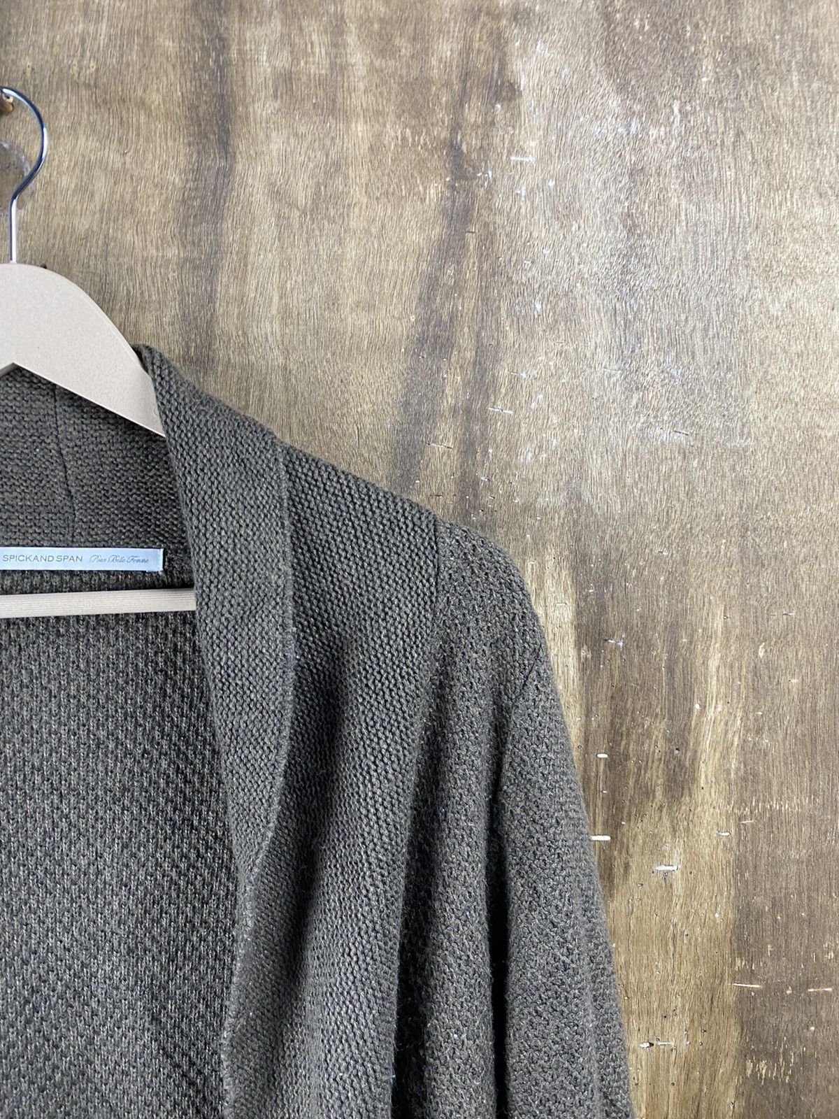 Aran Isles Knitwear Spick & Span brown cardigan japan Knitwear #Z077 Size US M / EU 48-50 / 2 - 3 Thumbnail