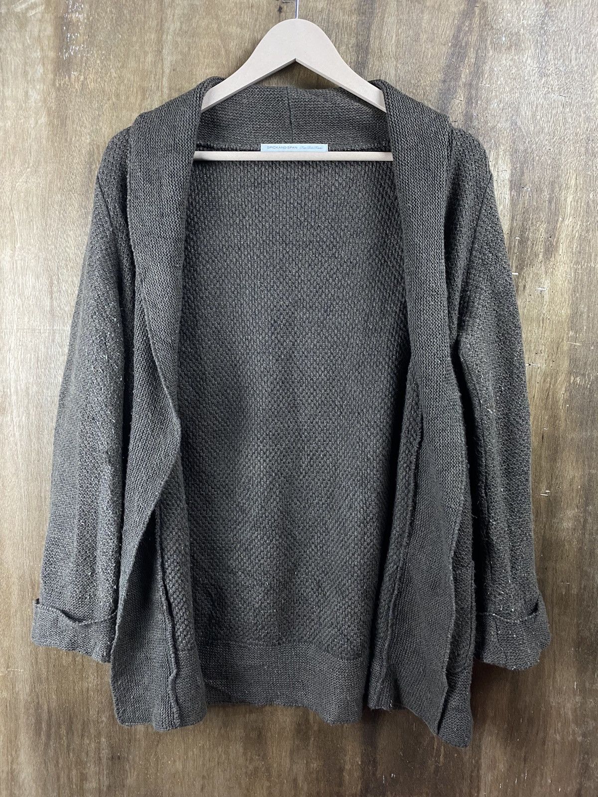 Aran Isles Knitwear Spick & Span brown cardigan japan Knitwear #Z077 Size US M / EU 48-50 / 2 - 2 Thumbnail