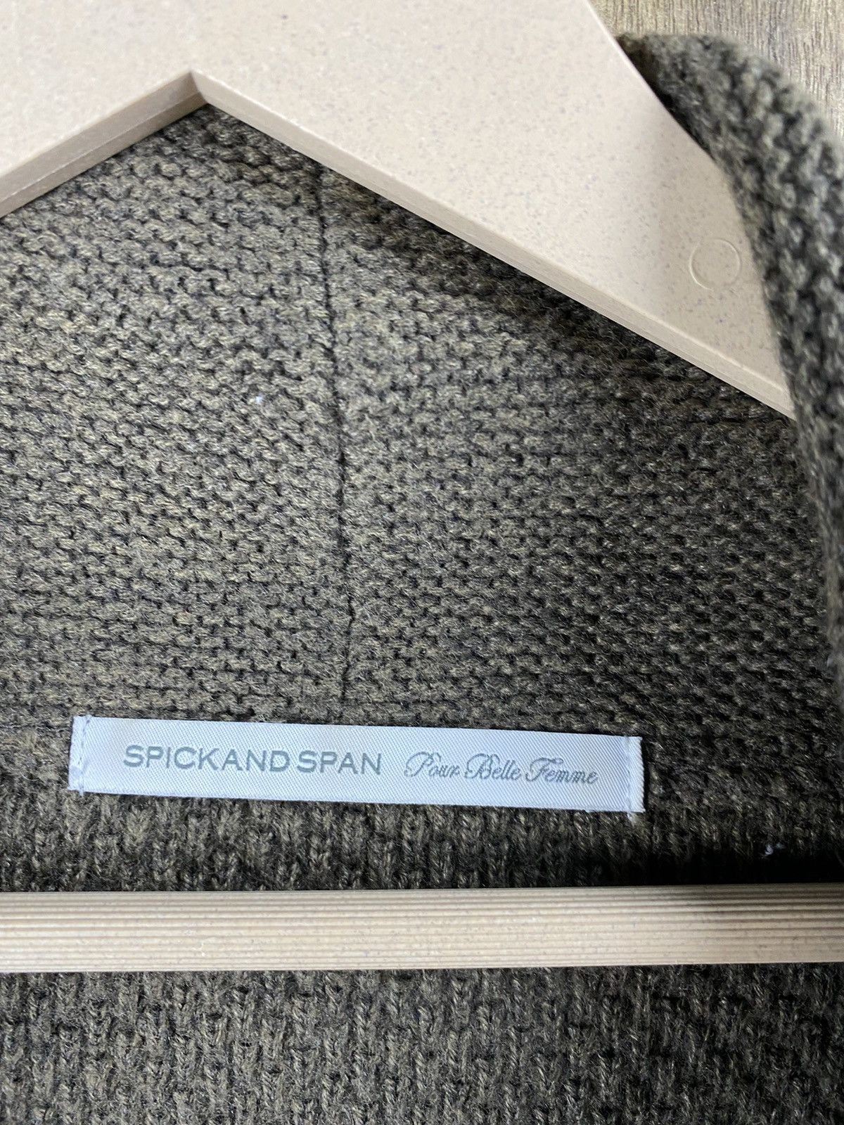 Aran Isles Knitwear Spick & Span brown cardigan japan Knitwear #Z077 Size US M / EU 48-50 / 2 - 5 Thumbnail