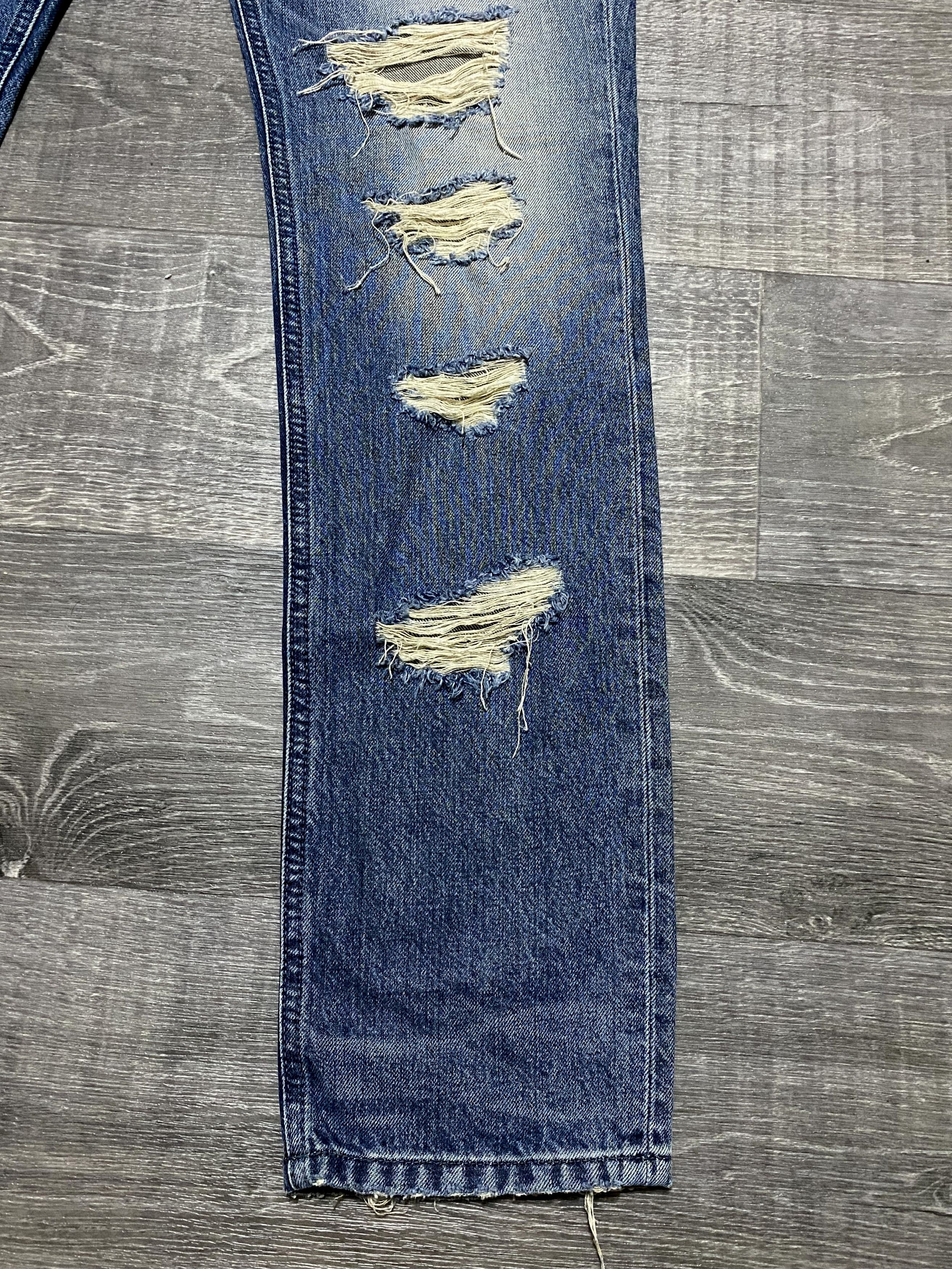 Diesel Women's Diesel Rizzo Washed Torn Distressed Denim Jeans Size 26" / US 2 / IT 38 - 22 Thumbnail