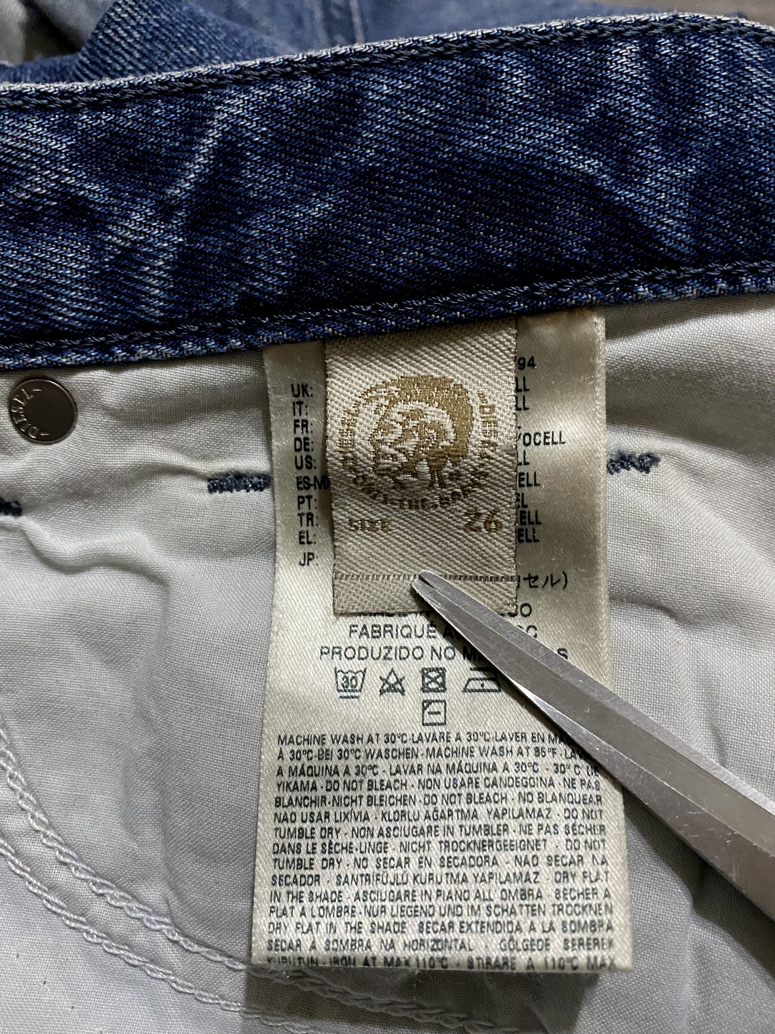 Diesel Women's Diesel Rizzo Washed Torn Distressed Denim Jeans Size 26" / US 2 / IT 38 - 17 Thumbnail
