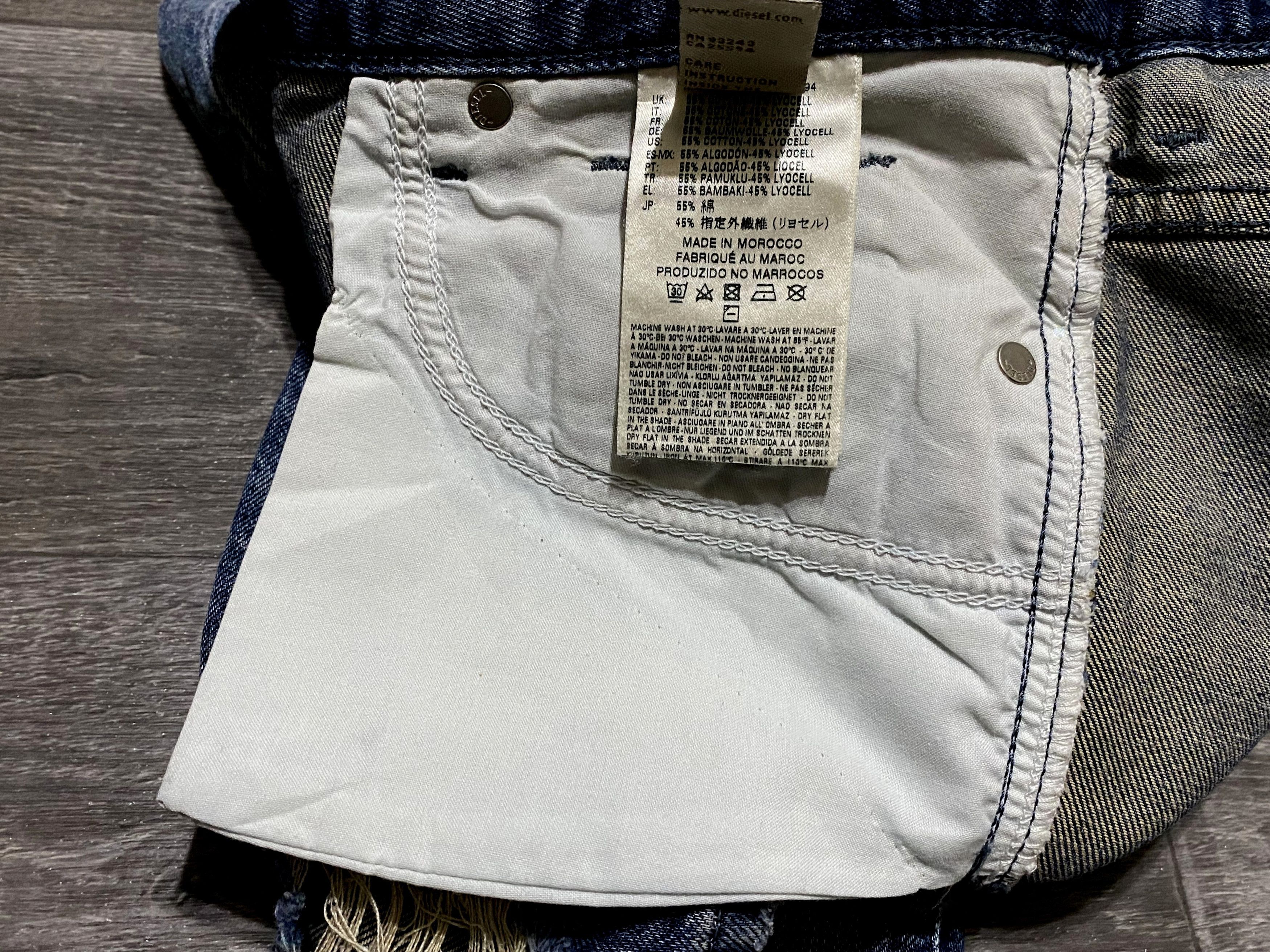 Diesel Women's Diesel Rizzo Washed Torn Distressed Denim Jeans Size 26" / US 2 / IT 38 - 16 Thumbnail