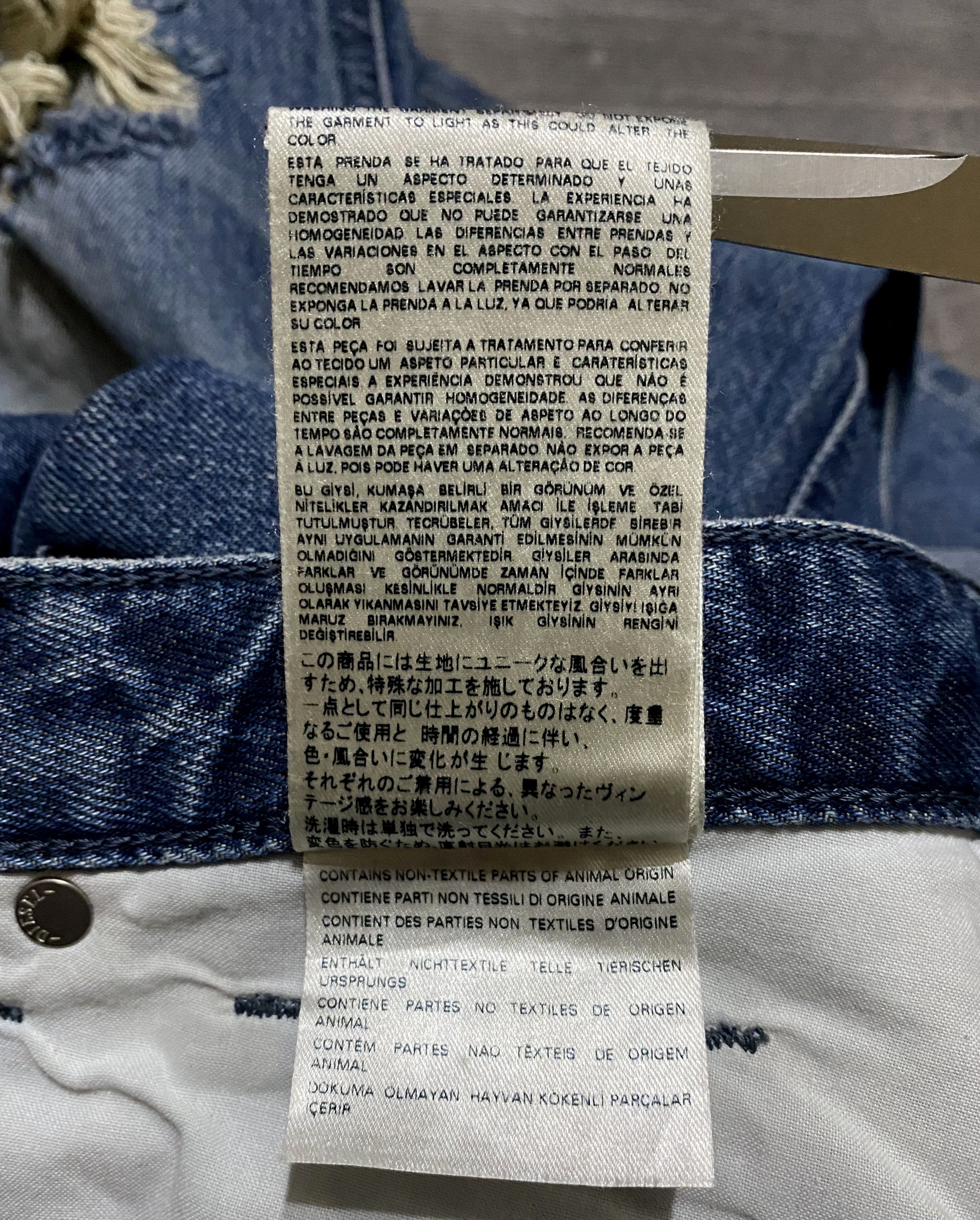 Diesel Women's Diesel Rizzo Washed Torn Distressed Denim Jeans Size 26" / US 2 / IT 38 - 20 Thumbnail