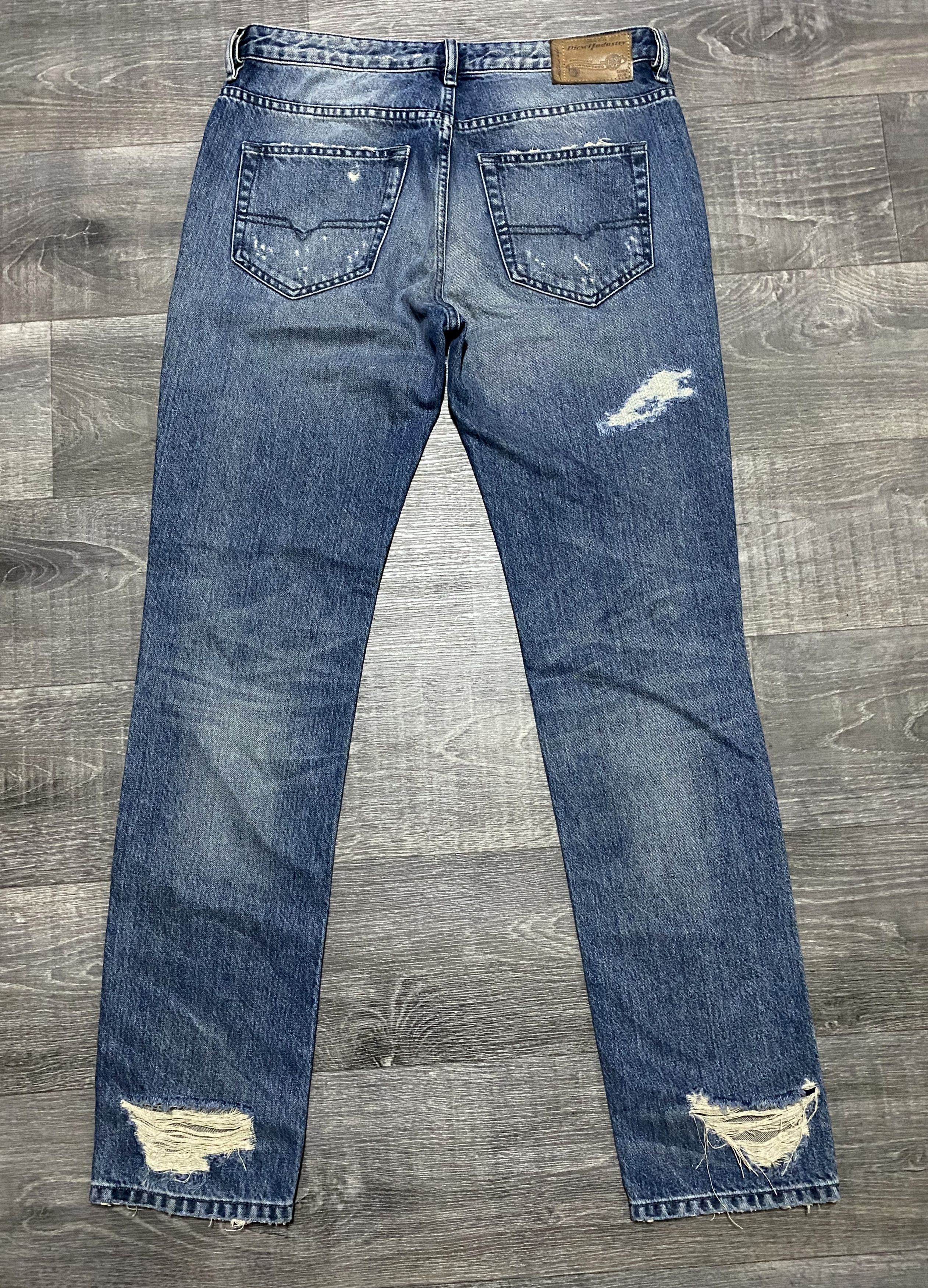 Diesel Women's Diesel Rizzo Washed Torn Distressed Denim Jeans Size 26" / US 2 / IT 38 - 3 Thumbnail