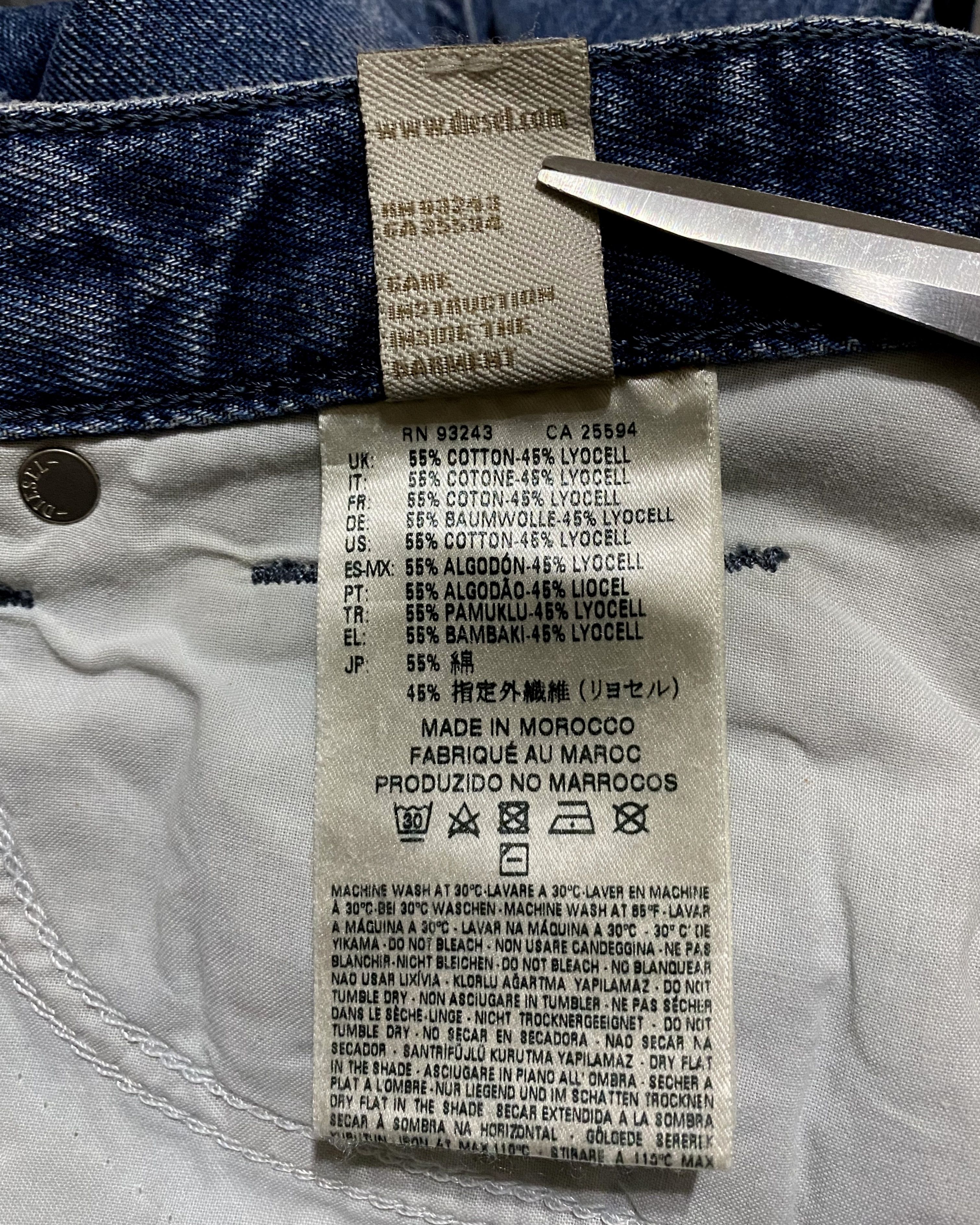 Diesel Women's Diesel Rizzo Washed Torn Distressed Denim Jeans Size 26" / US 2 / IT 38 - 18 Thumbnail