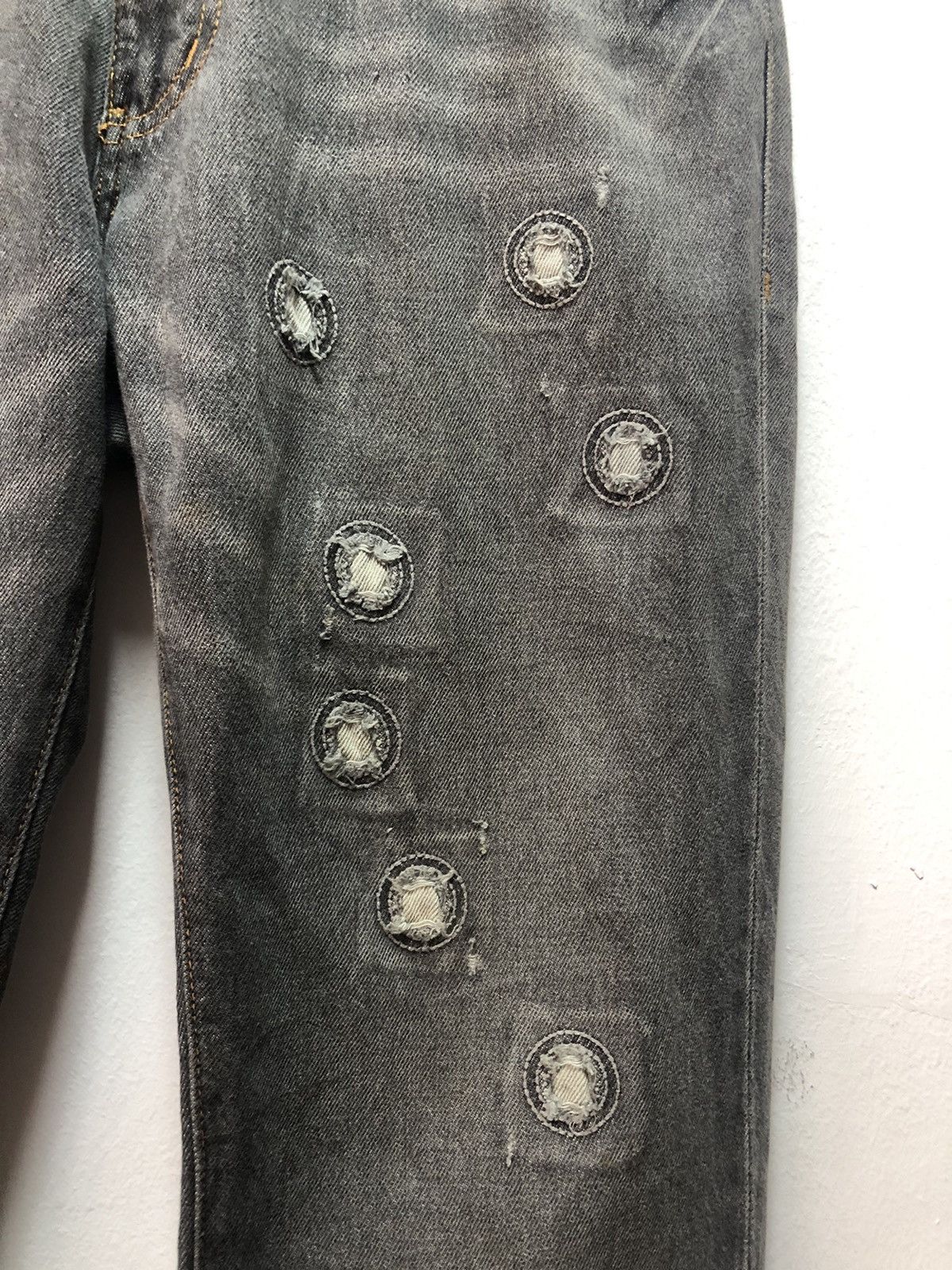 Japanese Brand × Seditionaries PUNK DRUNKERS Denim Pants Japan 1990s Size US 34 / EU 50 - 3 Thumbnail