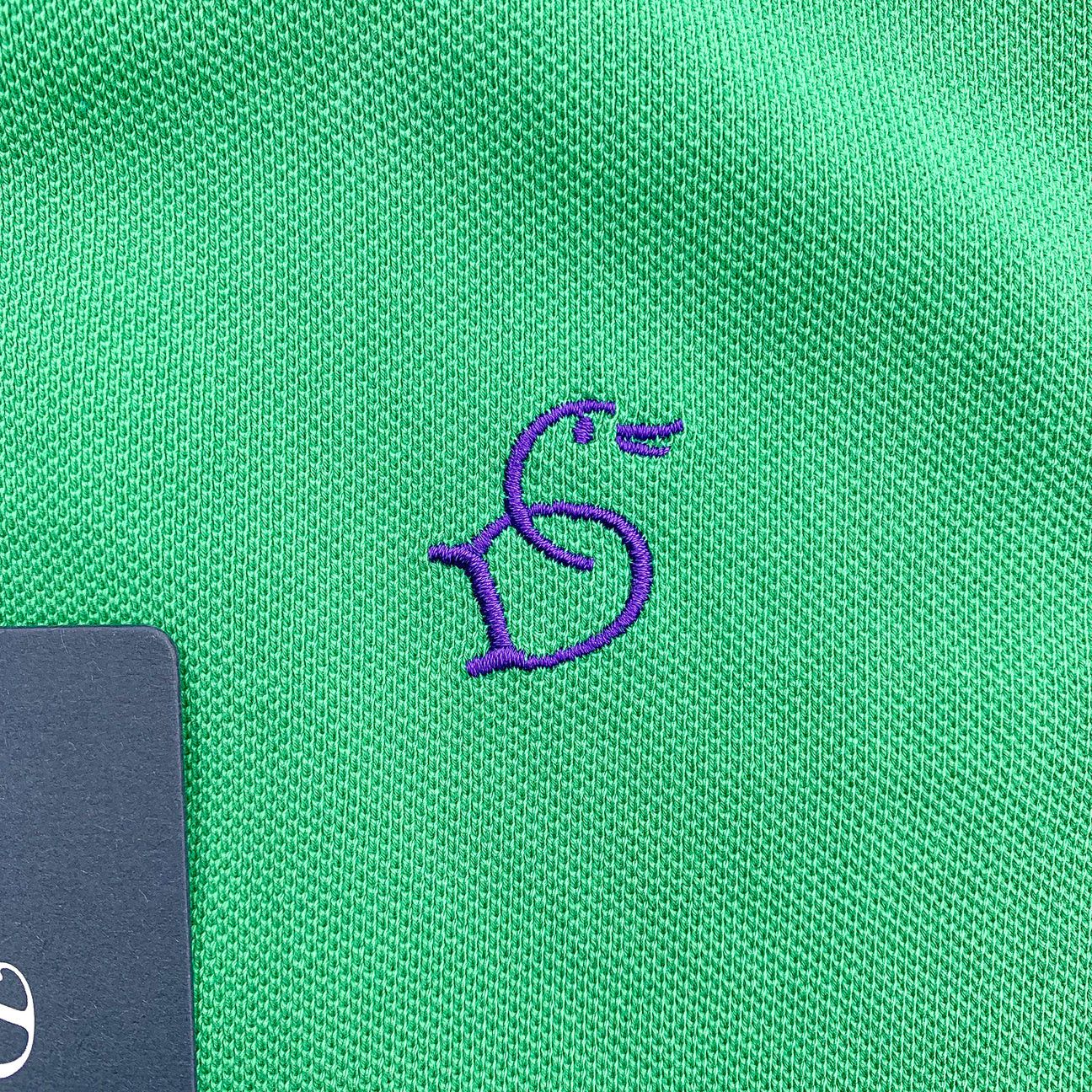 Drake's DRAKE'S Green Duck Logo Embroidered Cotton Piqué Polo Shirt Size US XS / EU 42 / 0 - 6 Thumbnail