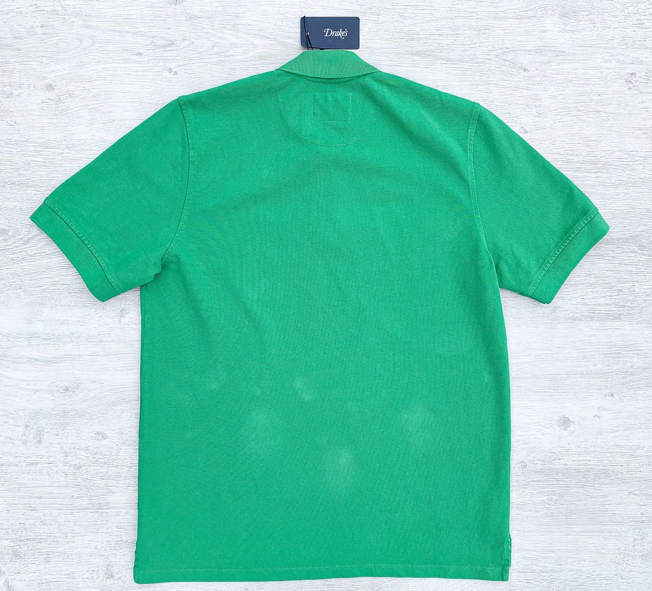 Drake's DRAKE'S Green Duck Logo Embroidered Cotton Piqué Polo Shirt Size US XS / EU 42 / 0 - 3 Thumbnail