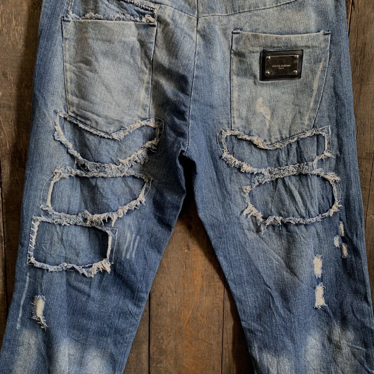 Dolce & Gabbana Dolce & Gabbana Distressed Denim Jeans Size US 36 / EU 52 - 12 Thumbnail
