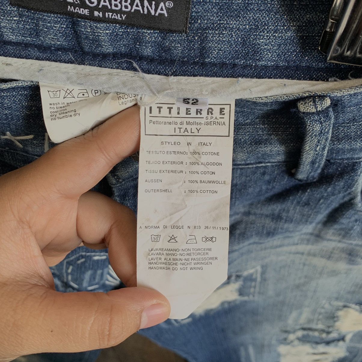 Dolce & Gabbana Dolce & Gabbana Distressed Denim Jeans Size US 36 / EU 52 - 8 Thumbnail