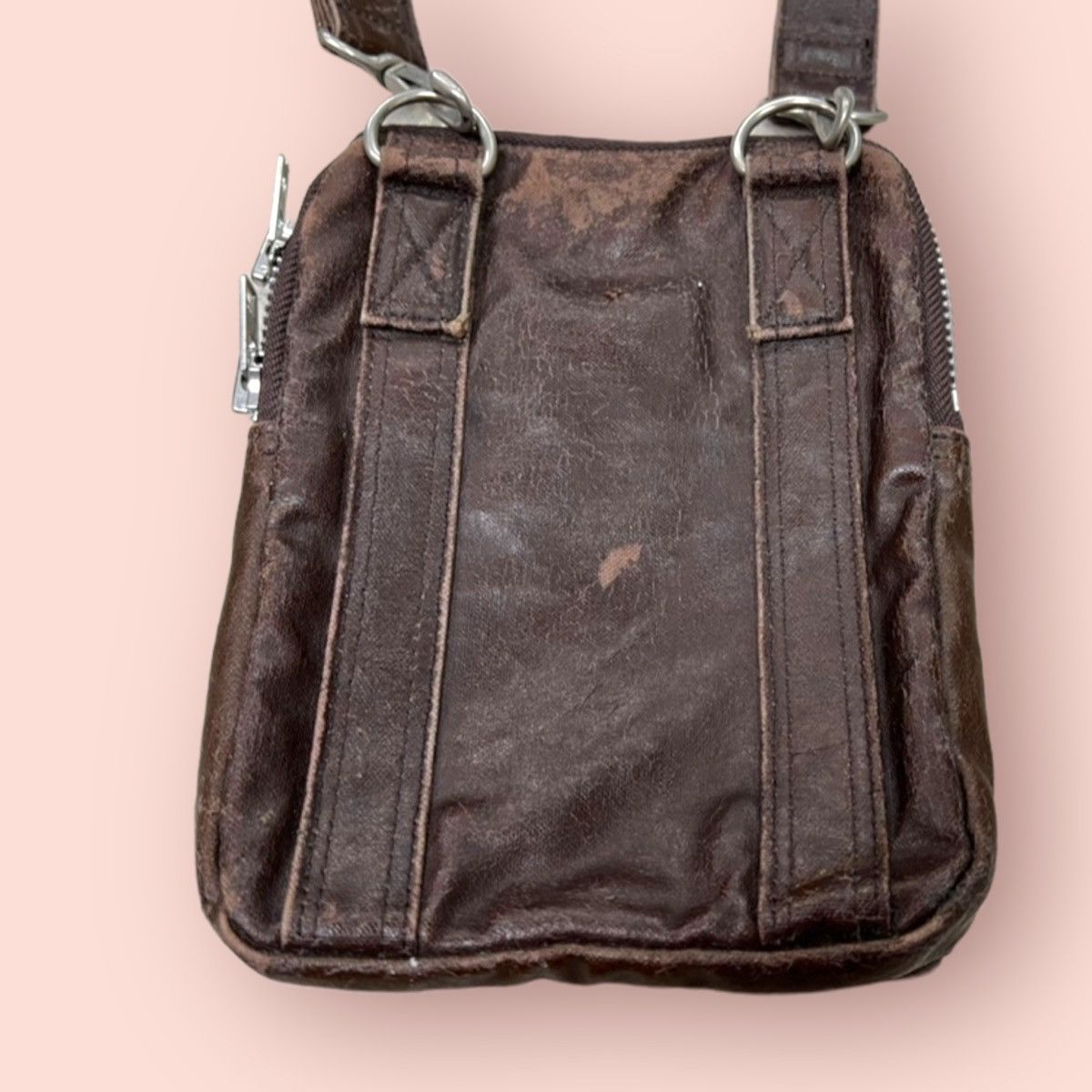 Japanese Brand VINTAGE TRASHED MINI PORTER CROSSBODY SLING MINI Size ONE SIZE - 12 Thumbnail