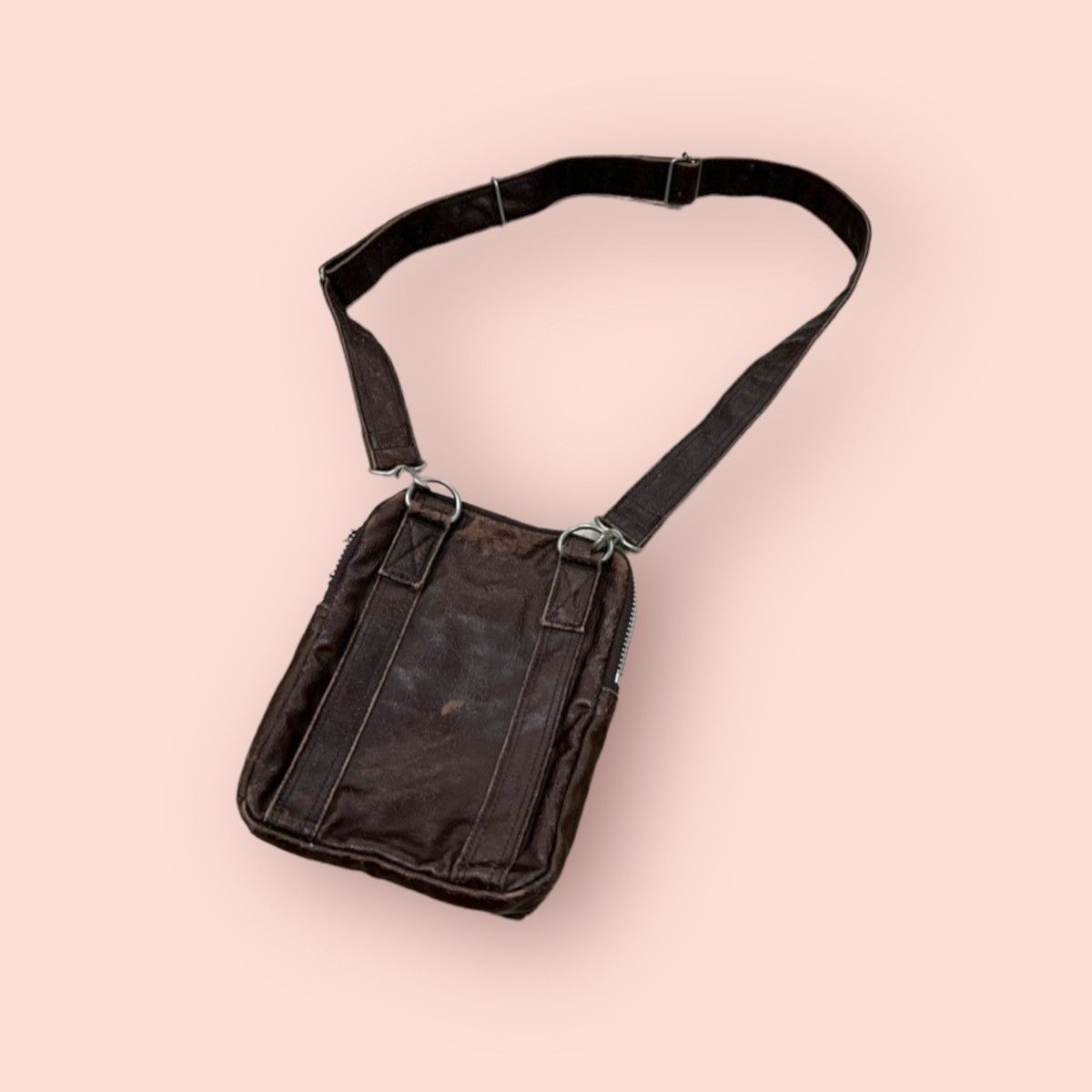 Japanese Brand VINTAGE TRASHED MINI PORTER CROSSBODY SLING MINI Size ONE SIZE - 8 Thumbnail