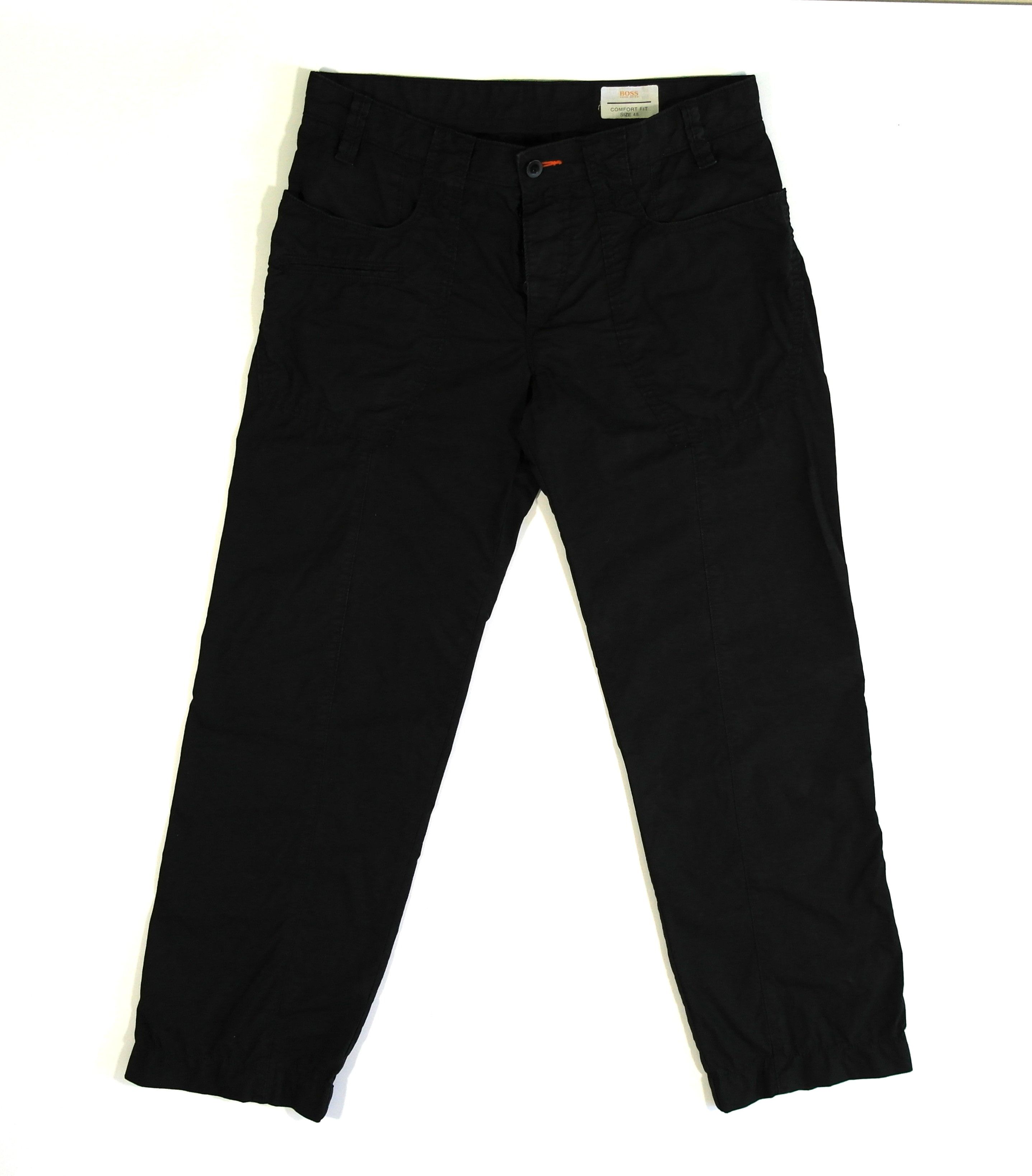 Hugo Boss Hugo Boss Mens Cotton Pants Comfort Fit Size 32 Black Size US 32 / EU 48 - 1 Thumbnail