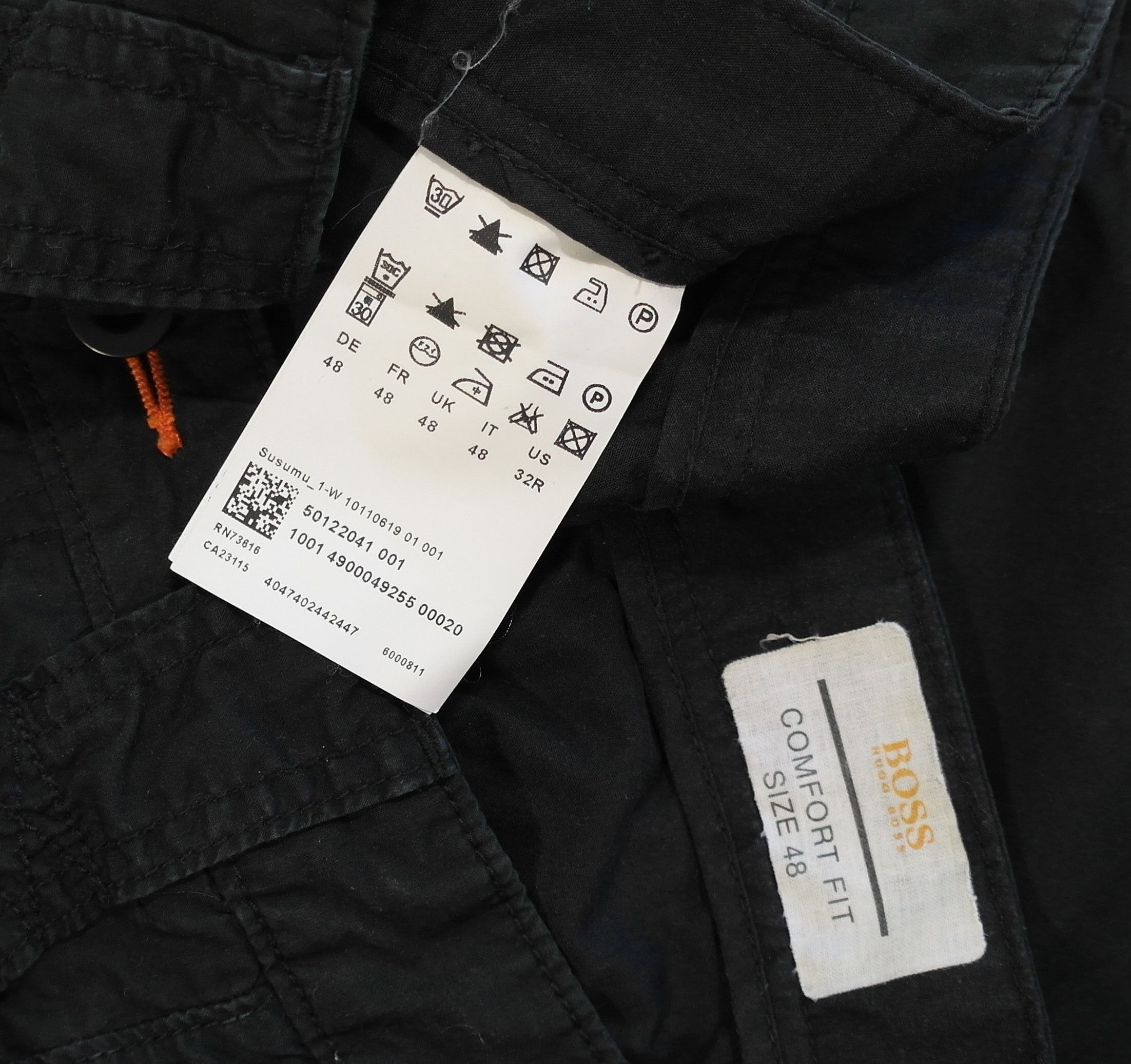 Hugo Boss Hugo Boss Mens Cotton Pants Comfort Fit Size 32 Black Size US 32 / EU 48 - 6 Thumbnail
