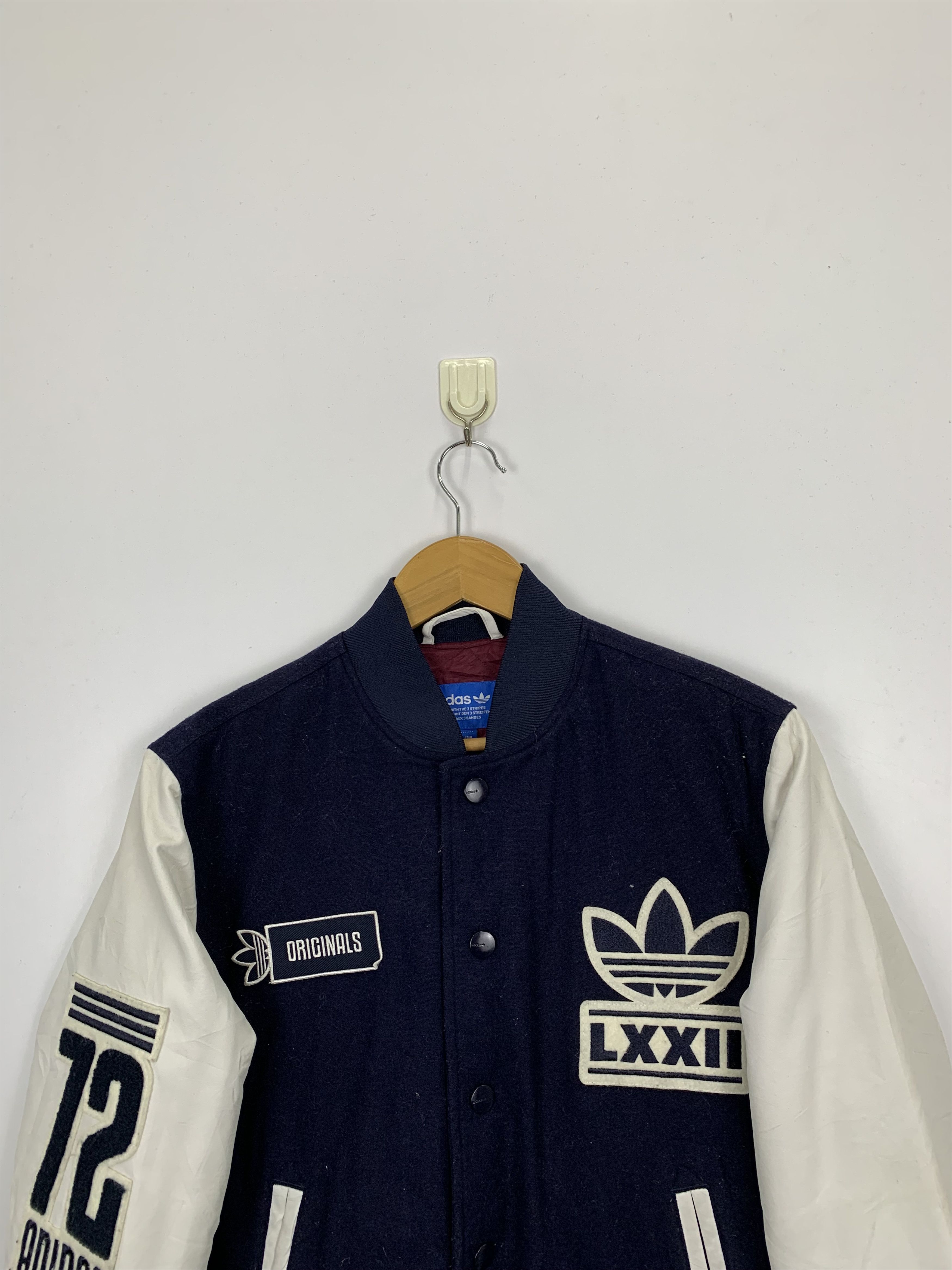 Adidas × Varsity Jacket × Vintage Vintage Adidas Wool Sleeve