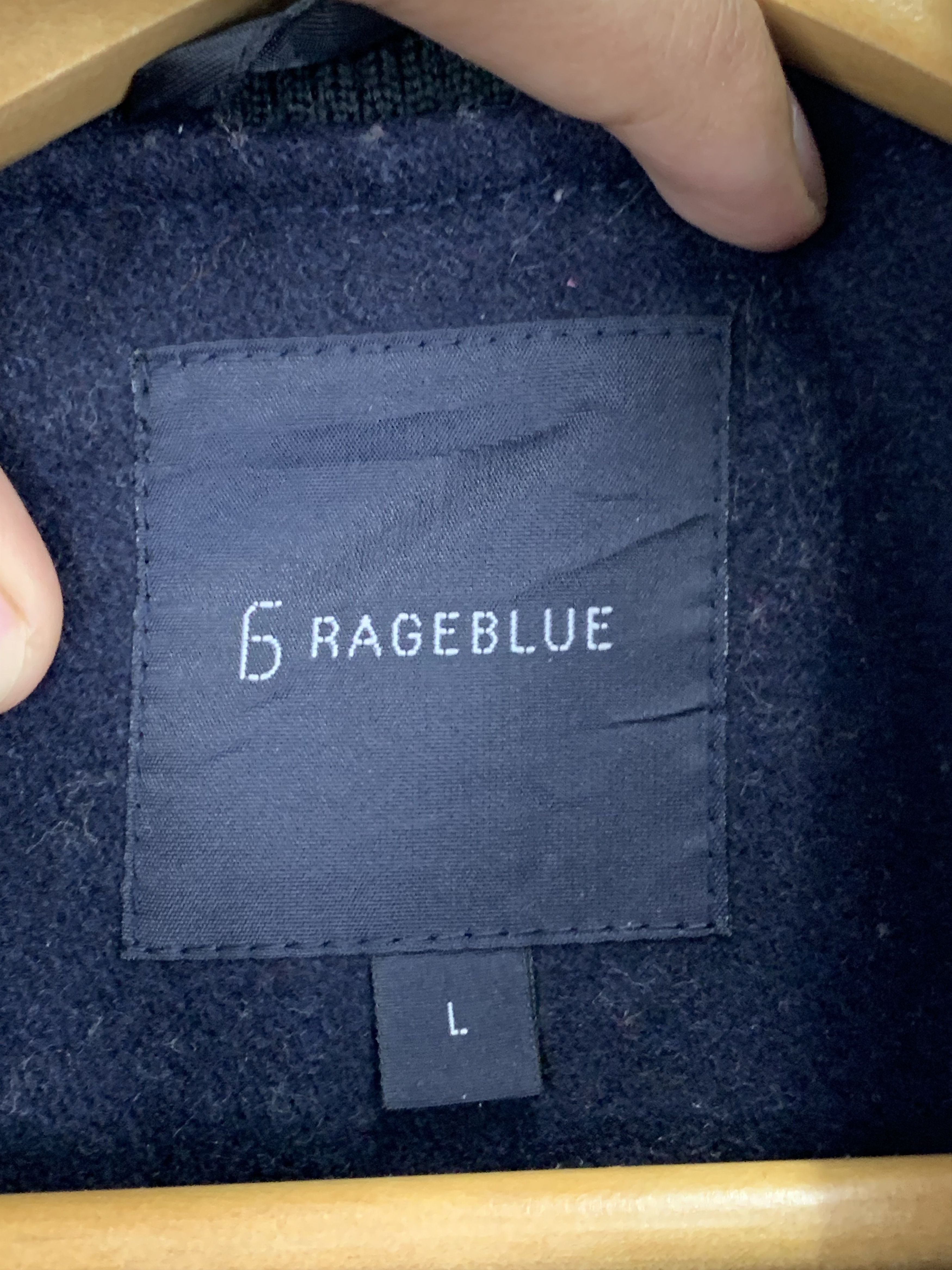RAGEBLUE Rageblue Synthetic Sleeve Leather Varsity Jacket V0483 Size US L / EU 52-54 / 3 - 8 Thumbnail