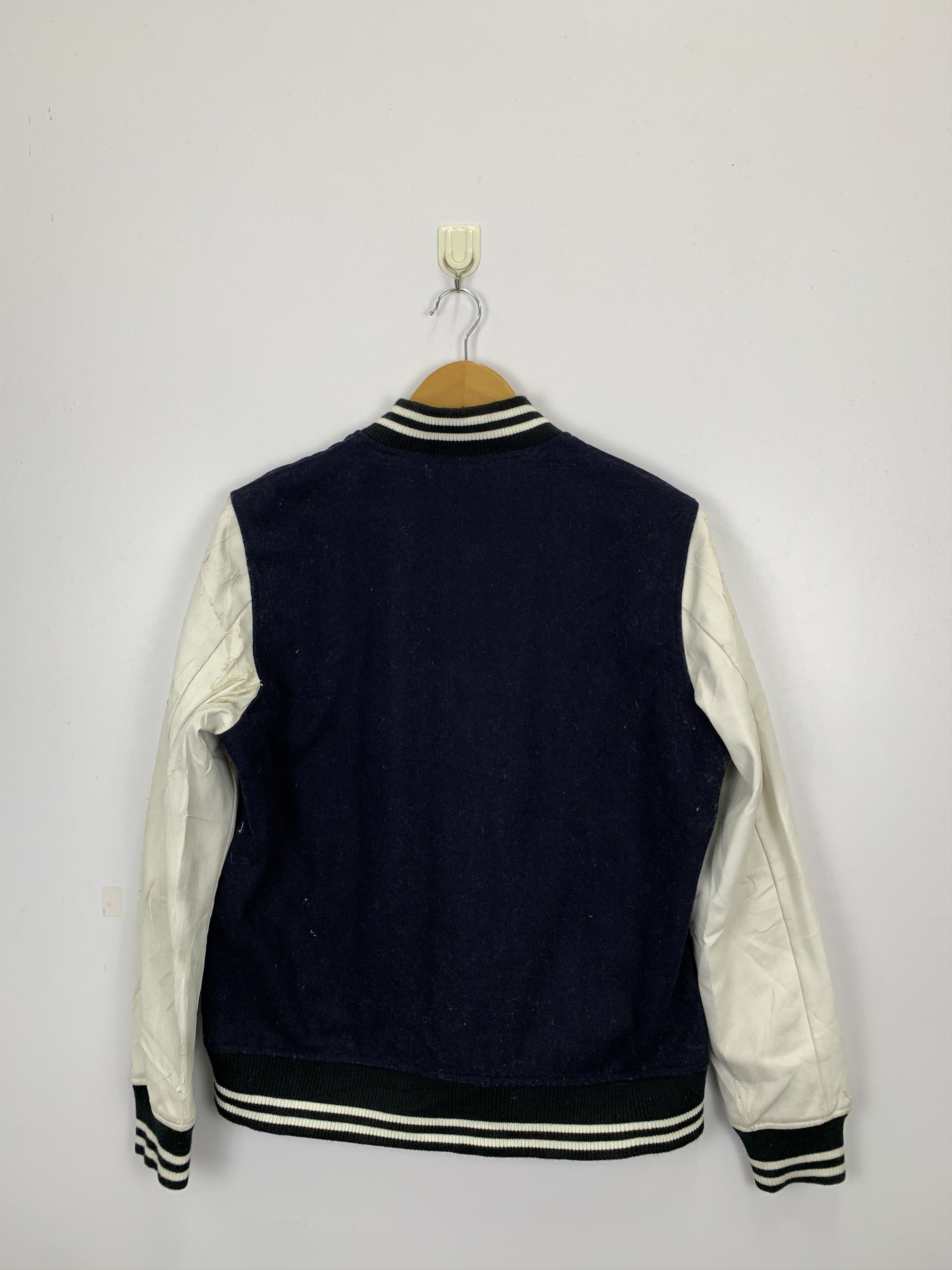RAGEBLUE Rageblue Synthetic Sleeve Leather Varsity Jacket V0483 Size US L / EU 52-54 / 3 - 9 Thumbnail