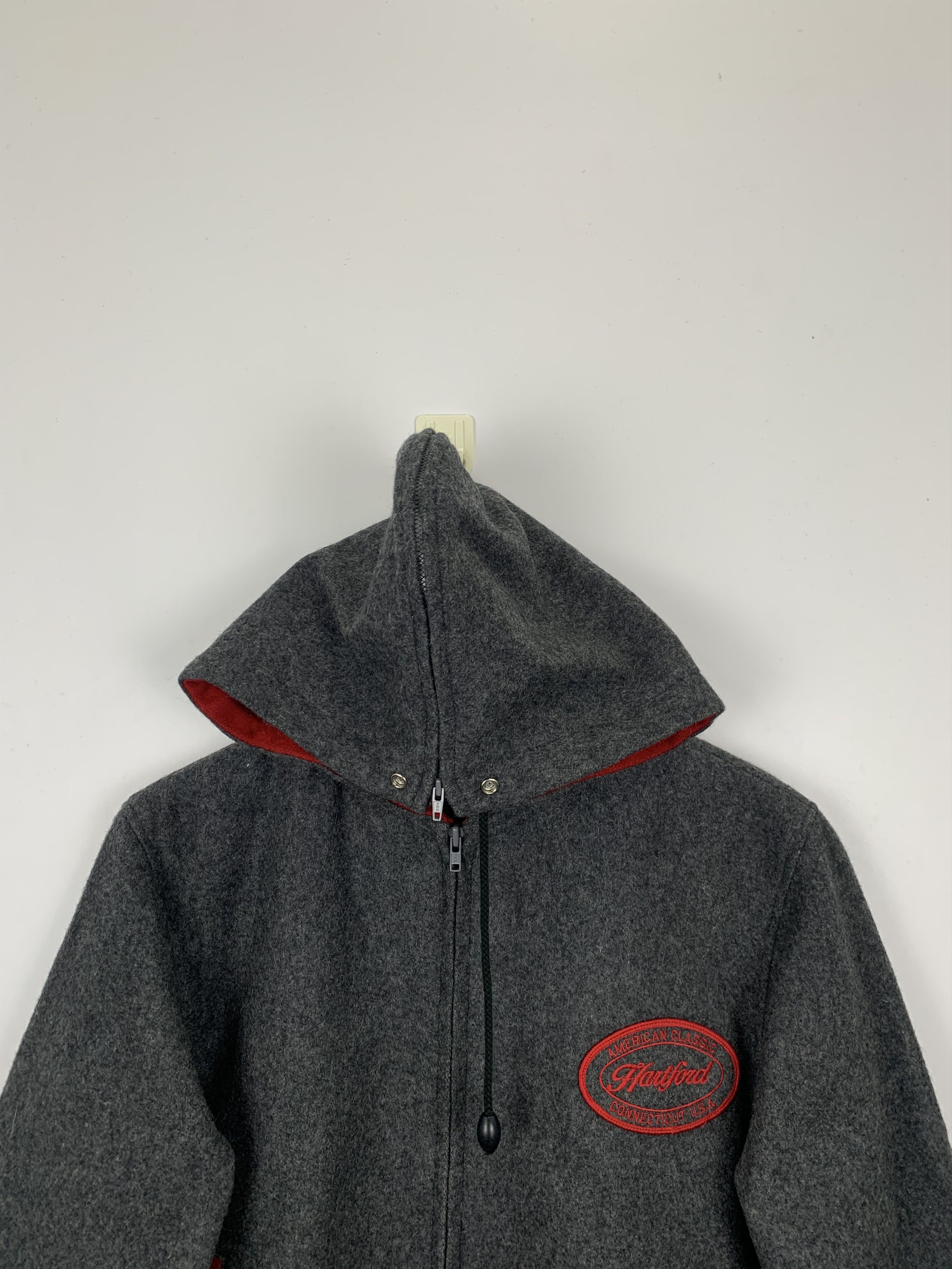 Hartford Vintage 90s Hartford Hoodie Wool Varsity Jacket V0489 Size US M / EU 48-50 / 2 - 2 Thumbnail