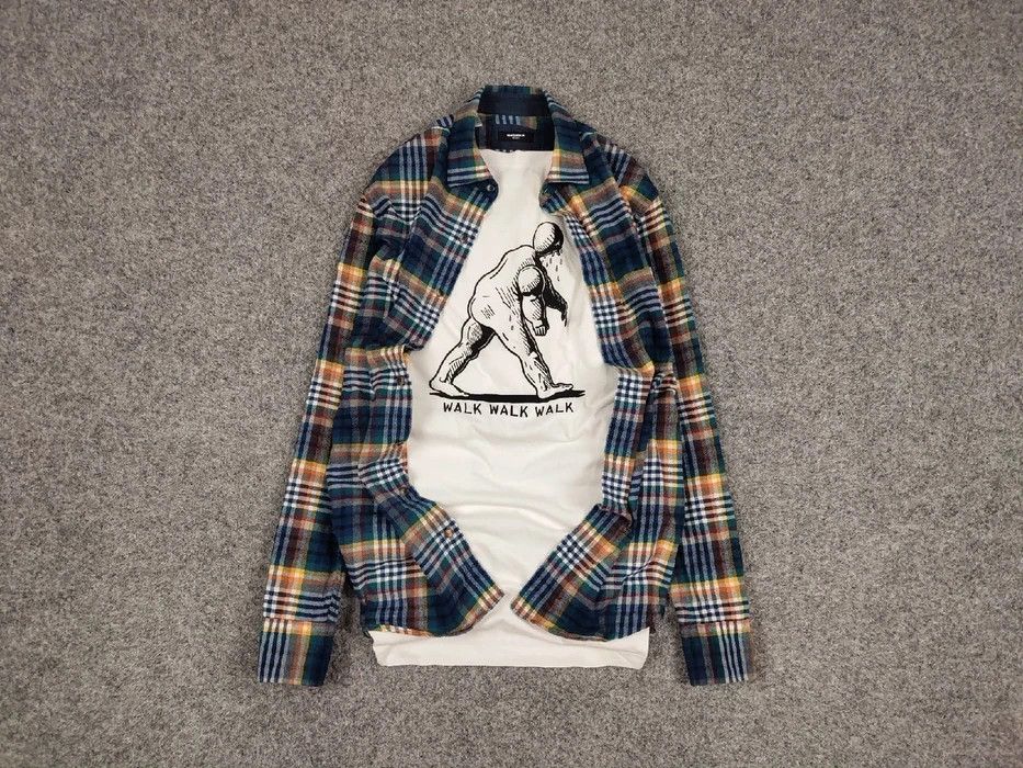 Flannel Vintage Flannel Shirt Checkered Travis Scott Style Hype Size US M / EU 48-50 / 2 - 1 Thumbnail