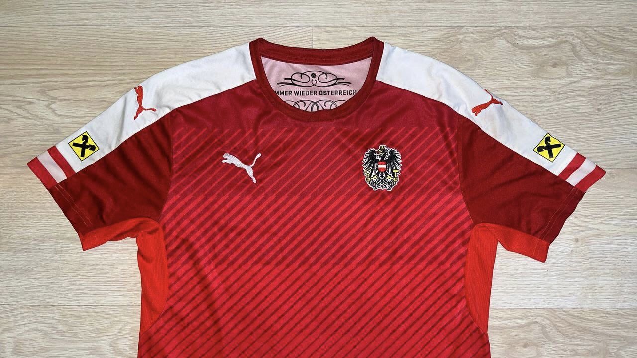 AUSTRIA PUMA EURO 2016 FOOTBALL HOME JERSEY
