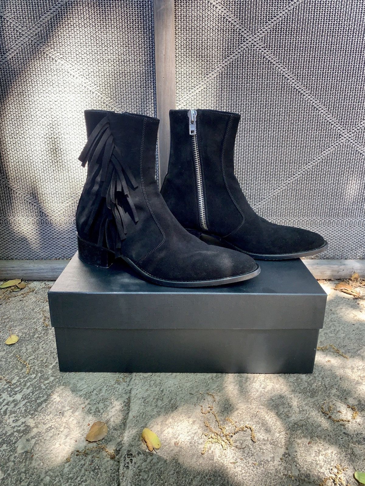 From The First From The First Lucas Fringe 40 Suede Boots Size US 8 / EU 41 - 1 Thumbnail