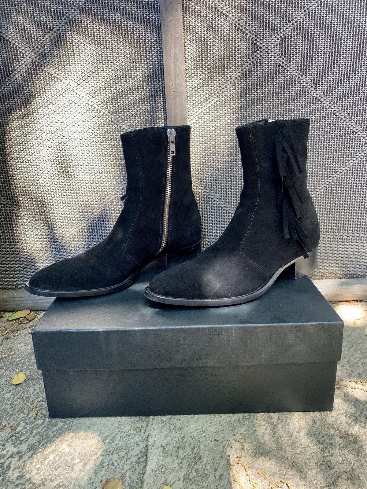 From The First From The First Lucas Fringe 40 Suede Boots Size US 8 / EU 41 - 3 Thumbnail
