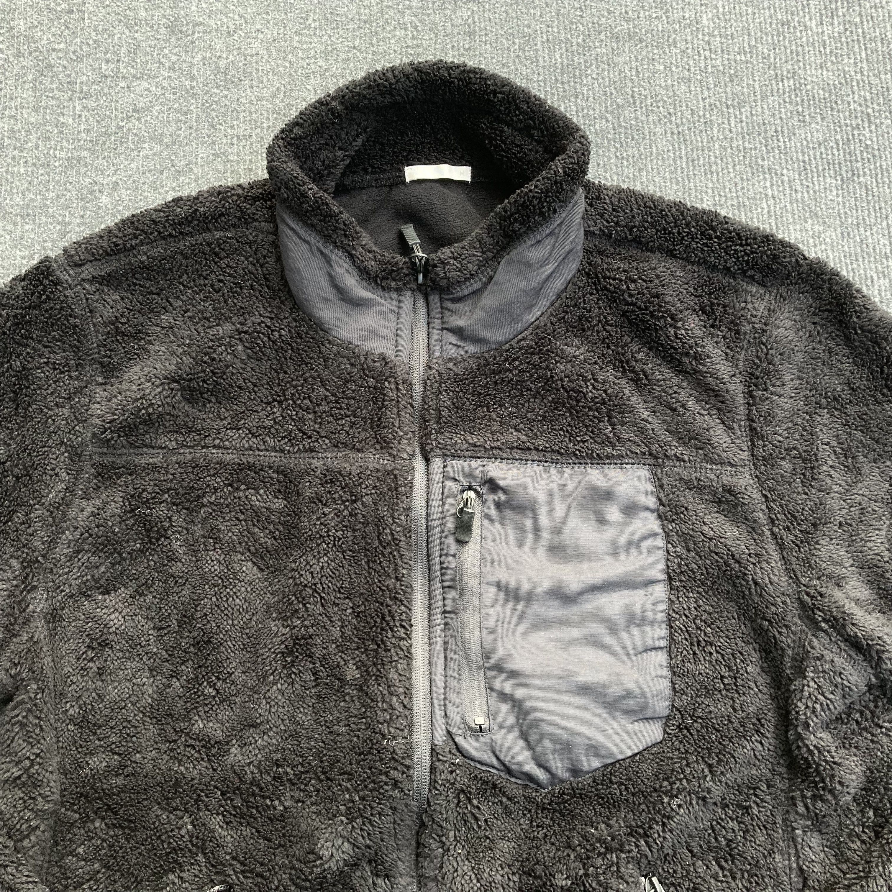 Japanese Brand Vtg Fleece Pullover M Black Sweater Size US M / EU 48-50 / 2 - 2 Thumbnail