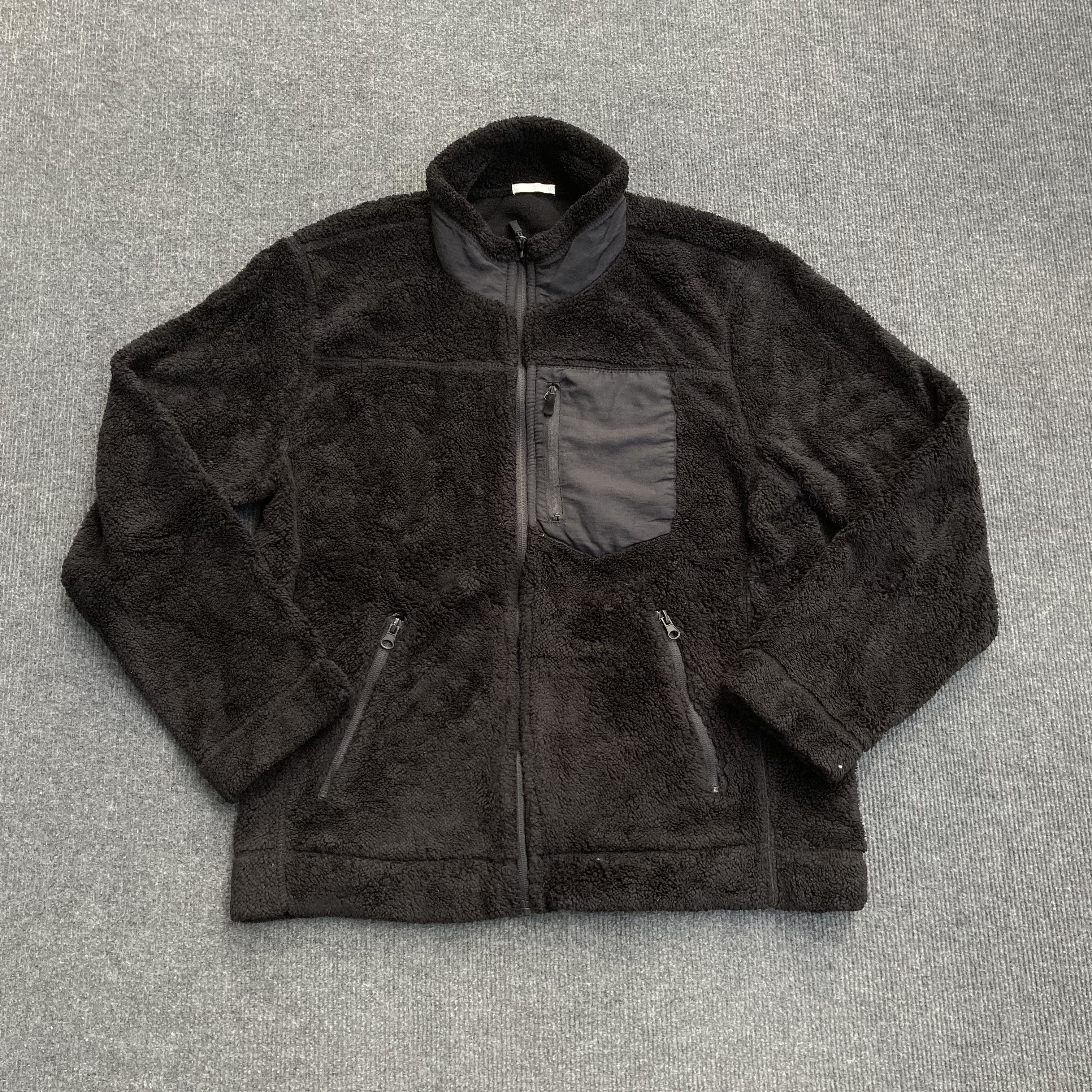 Japanese Brand Vtg Fleece Pullover M Black Sweater Size US M / EU 48-50 / 2 - 1 Thumbnail
