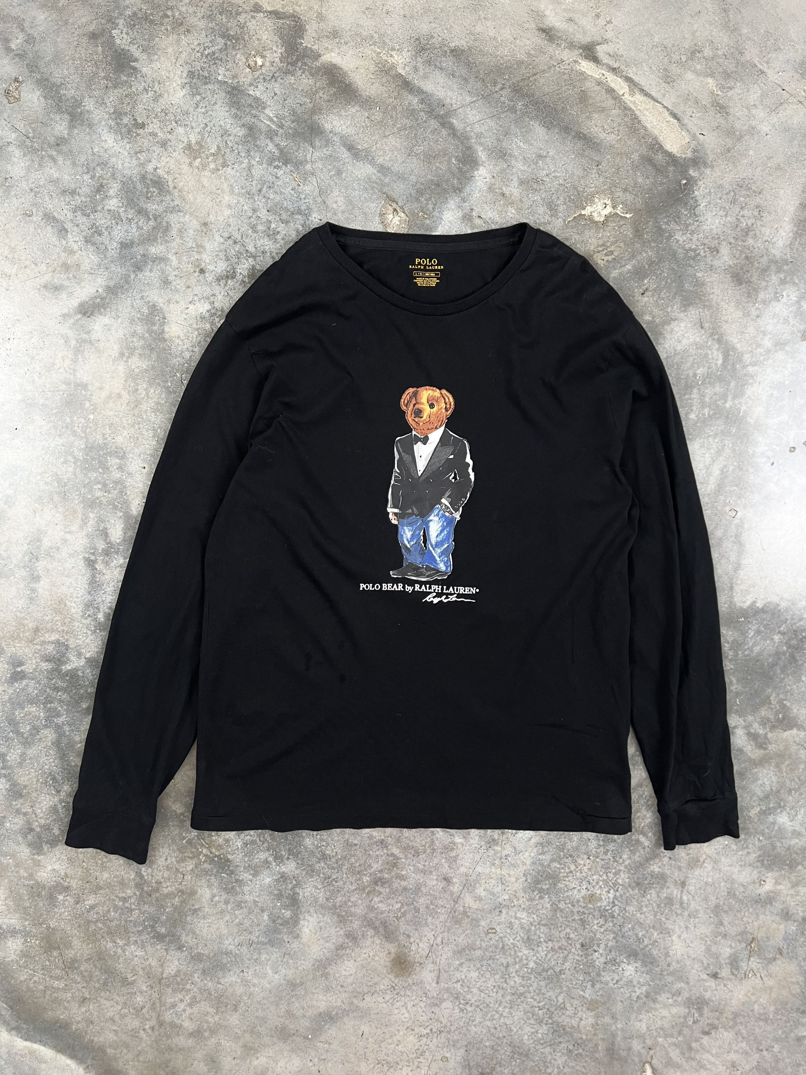 Polo Ralph Lauren Polo Ralph Lauren Tuxedo Bear Long Sleeve Black Large Size US L / EU 52-54 / 3 - 1 Thumbnail