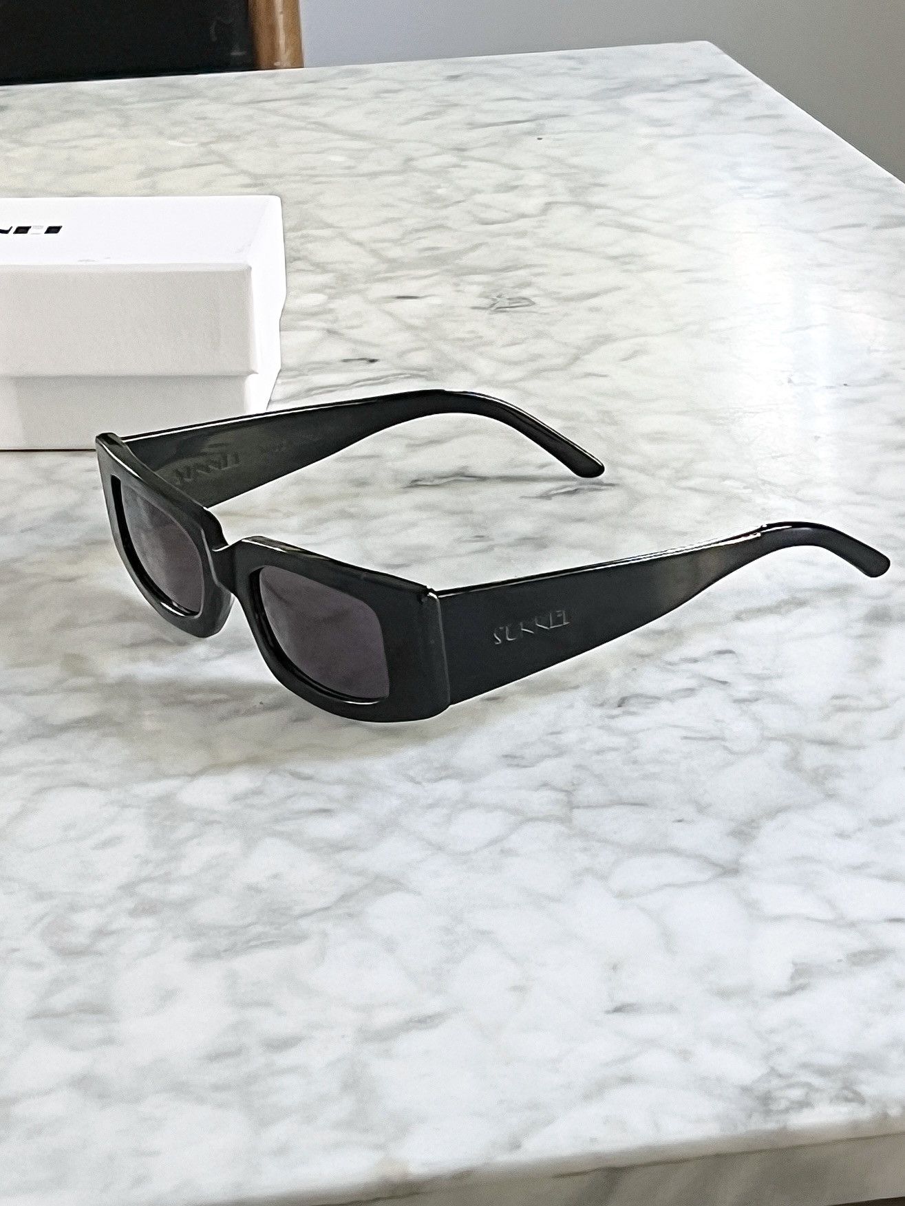 Sunnei Sunnei Prototipo 1 Black Sunglasses | Grailed 